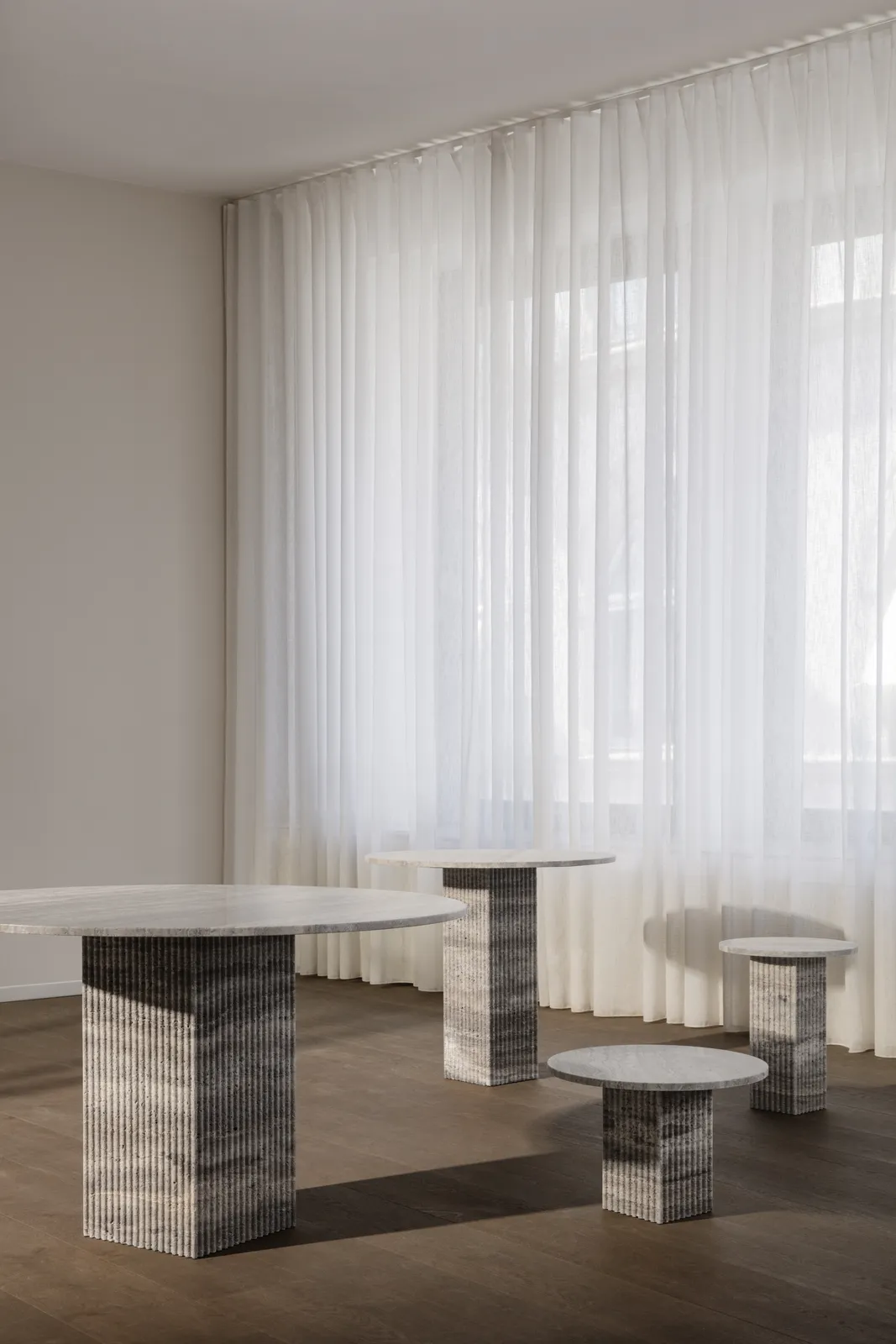 Couchtisch SoHo aus Travertin, 50×50×35 cm - Image 6