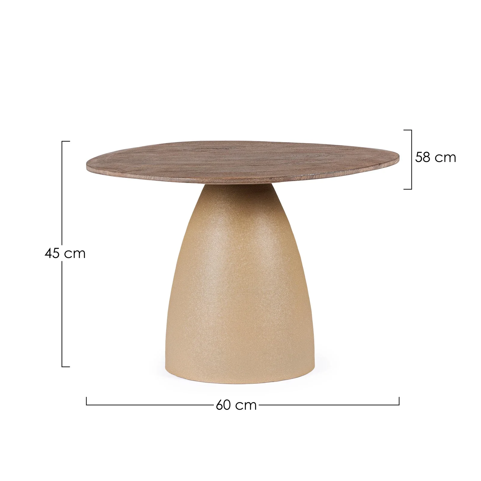 Couchtisch rustik Braun 60x60 Stanley - Image 4