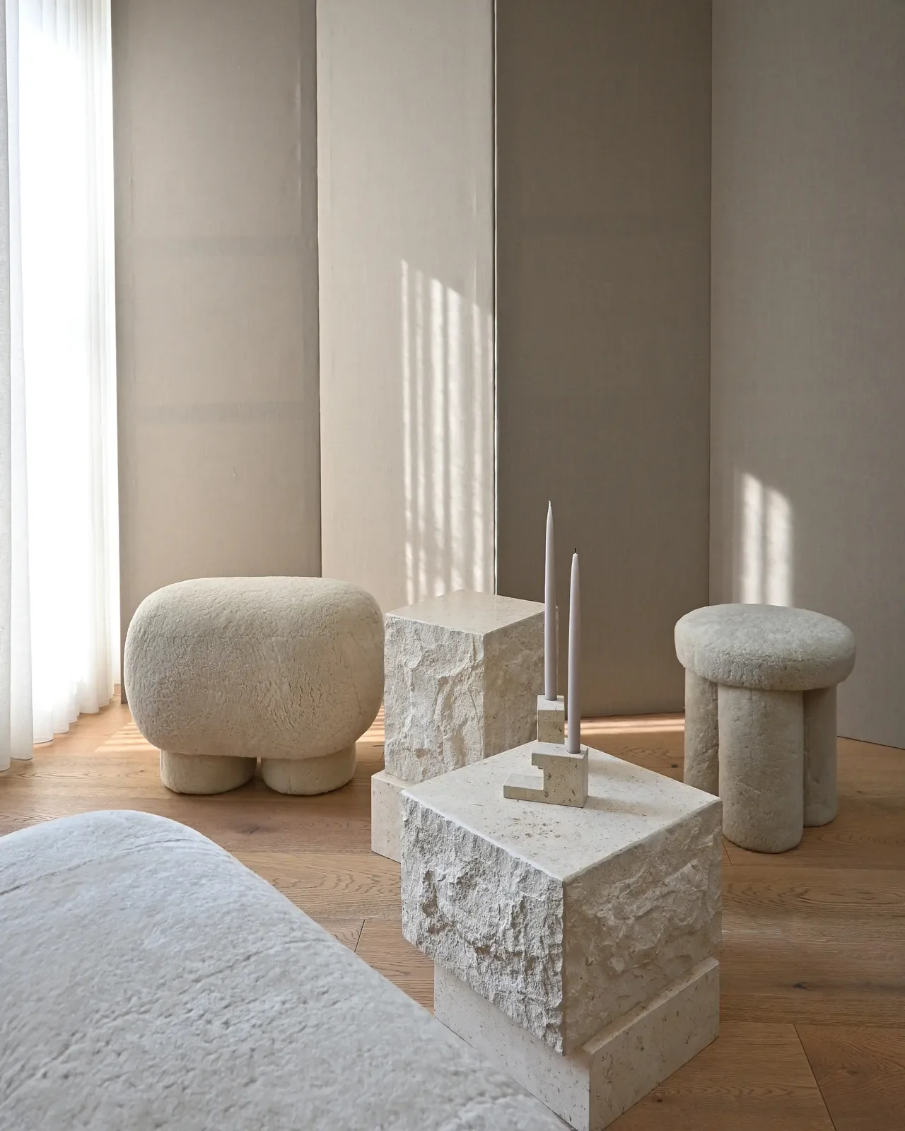 Couchtisch Temple aus Kalkstein, schmal, 32×33×50 cm - Image 7