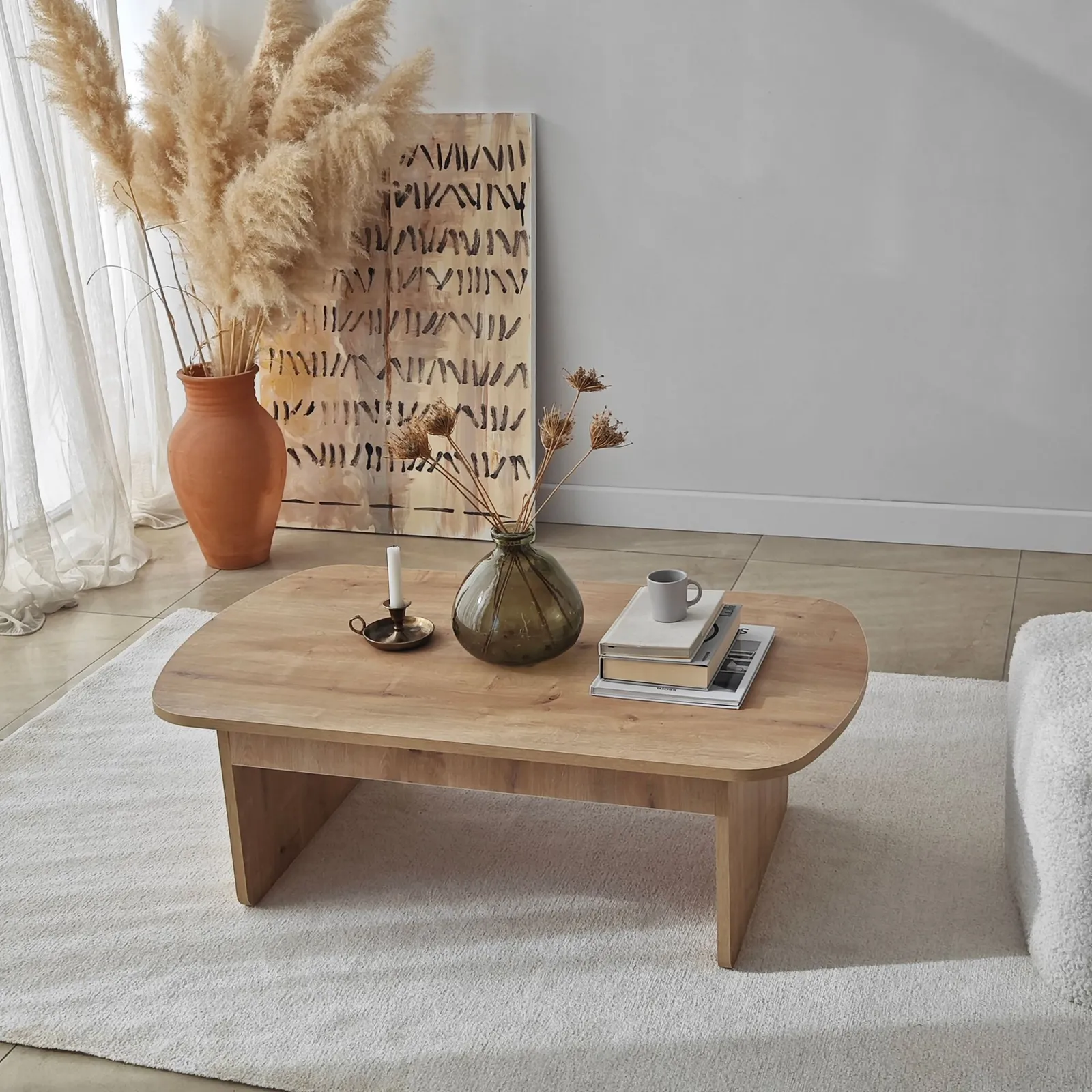 Couchtisch Theseus aus melaminbeschichteten Holz, 105×60×35 cm - Image 25
