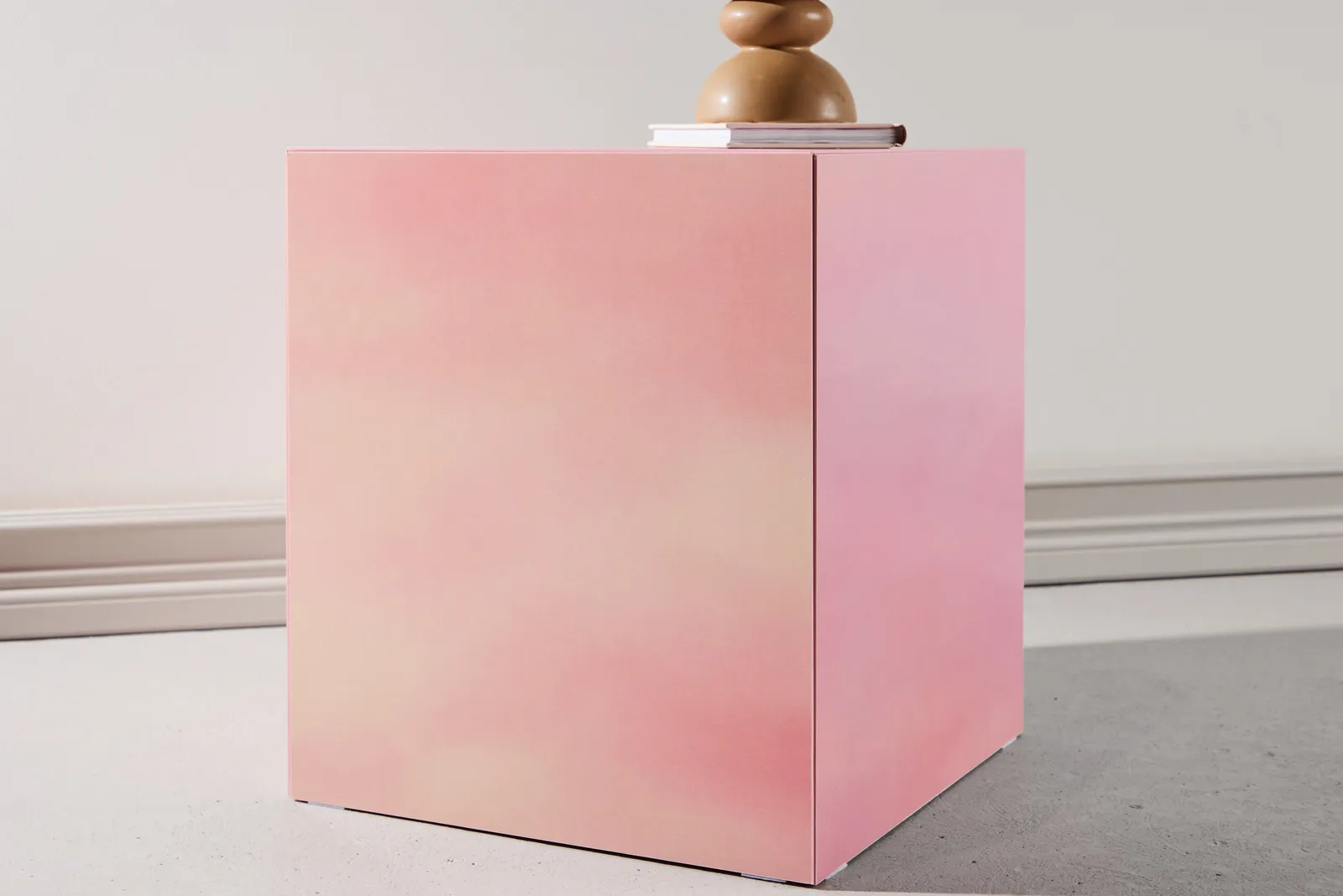 Couchtisch York in rosa, 40x40x45 cm - Image 3