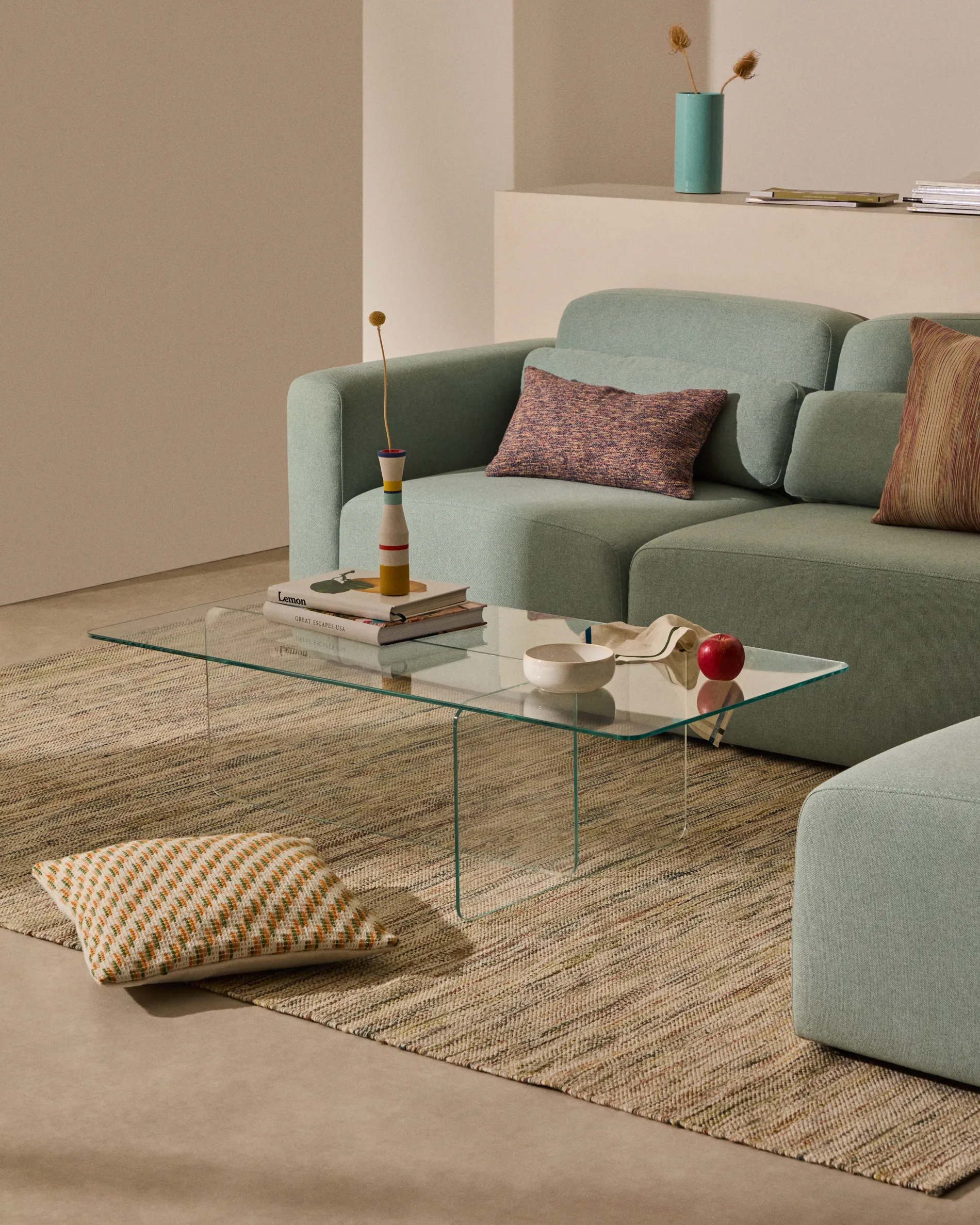 Couchtisch Zaren aus gehärtetem Glas 120 x 60 cm - Image 2