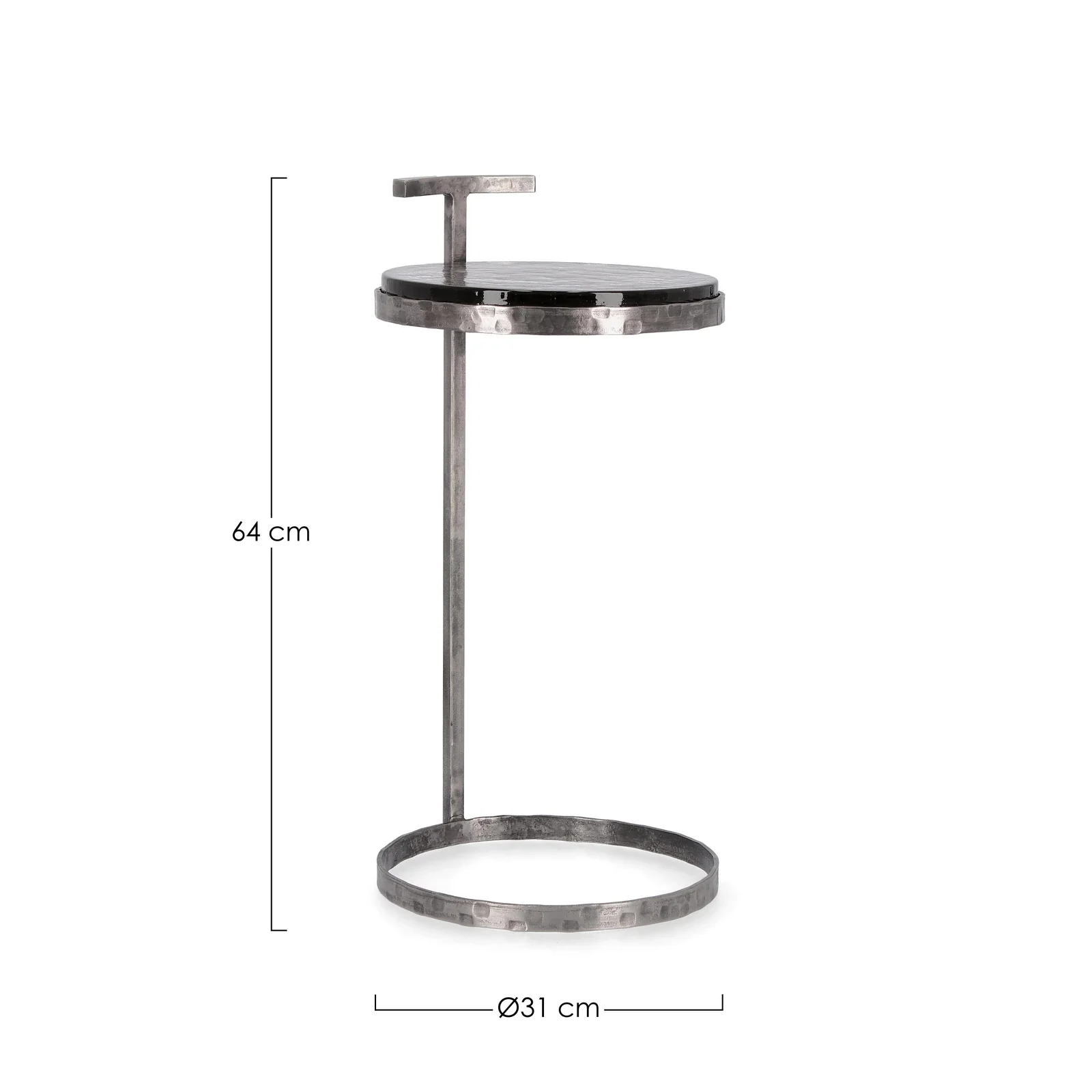 Couchtisch Zayla Rund Nickel Höhe 64cm - Image 3