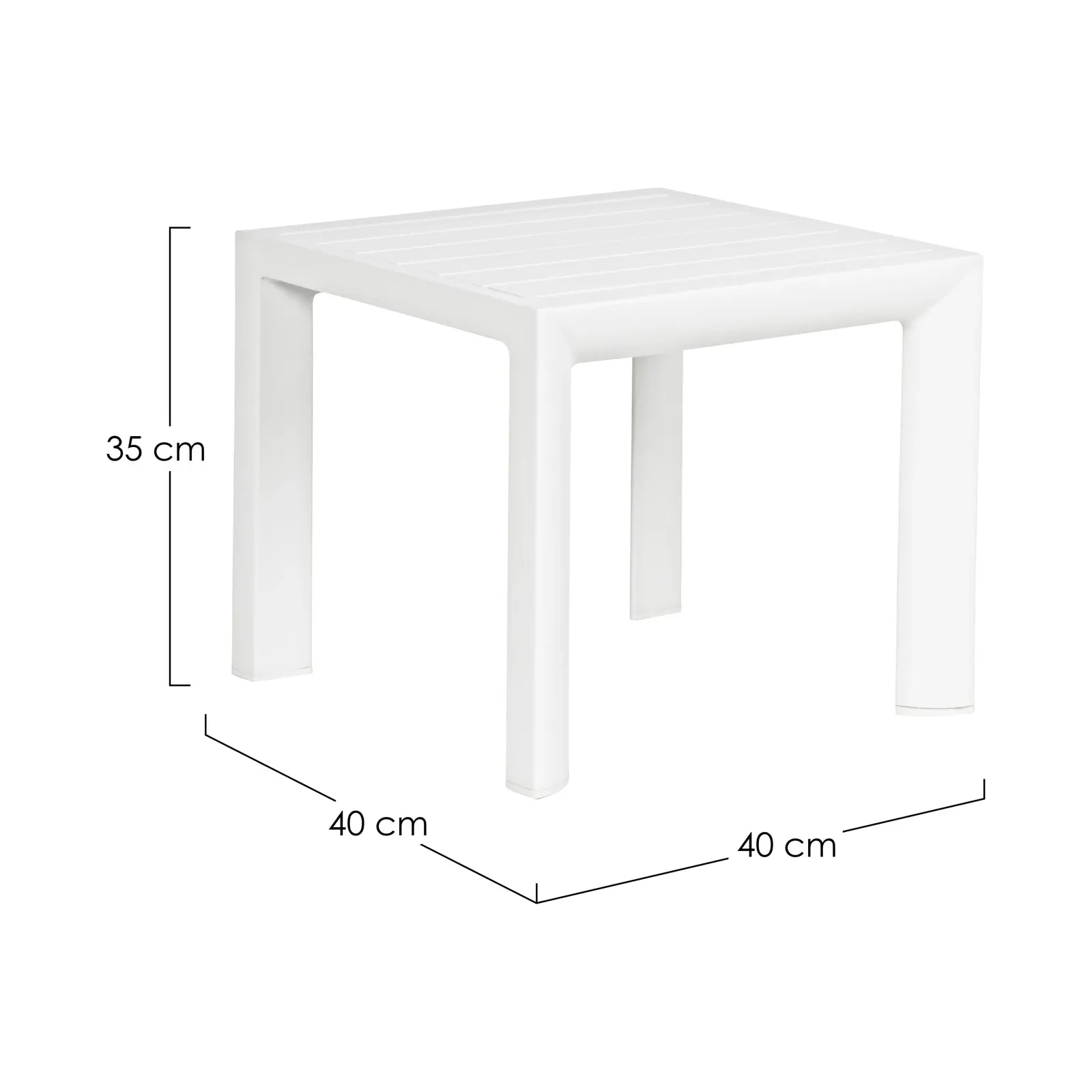 Cruise Couchtisch Weiss Gk50 40x40 cm - Image 5