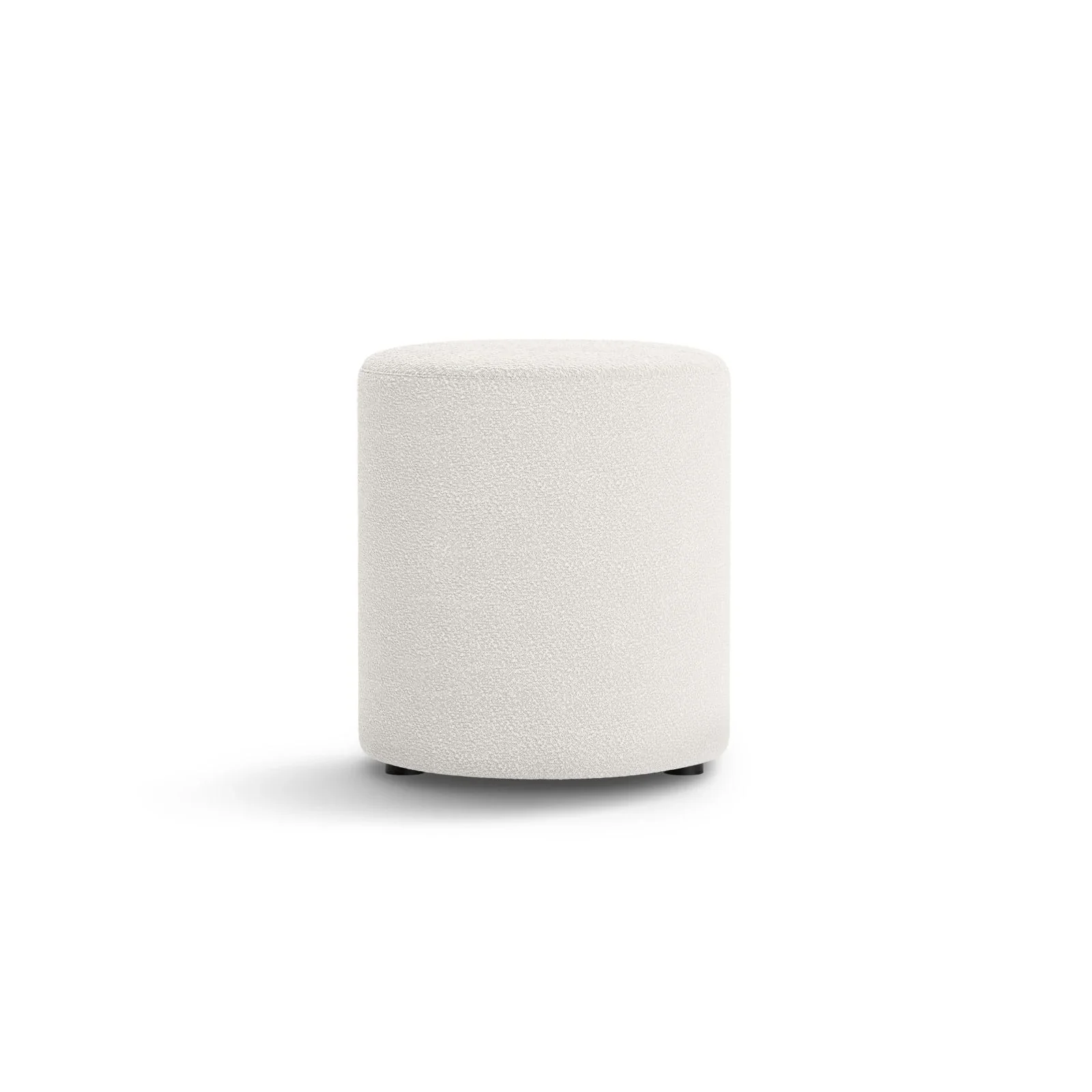 Dia Pouf aus Samt, Cord oder Boucle, 40x40 cm