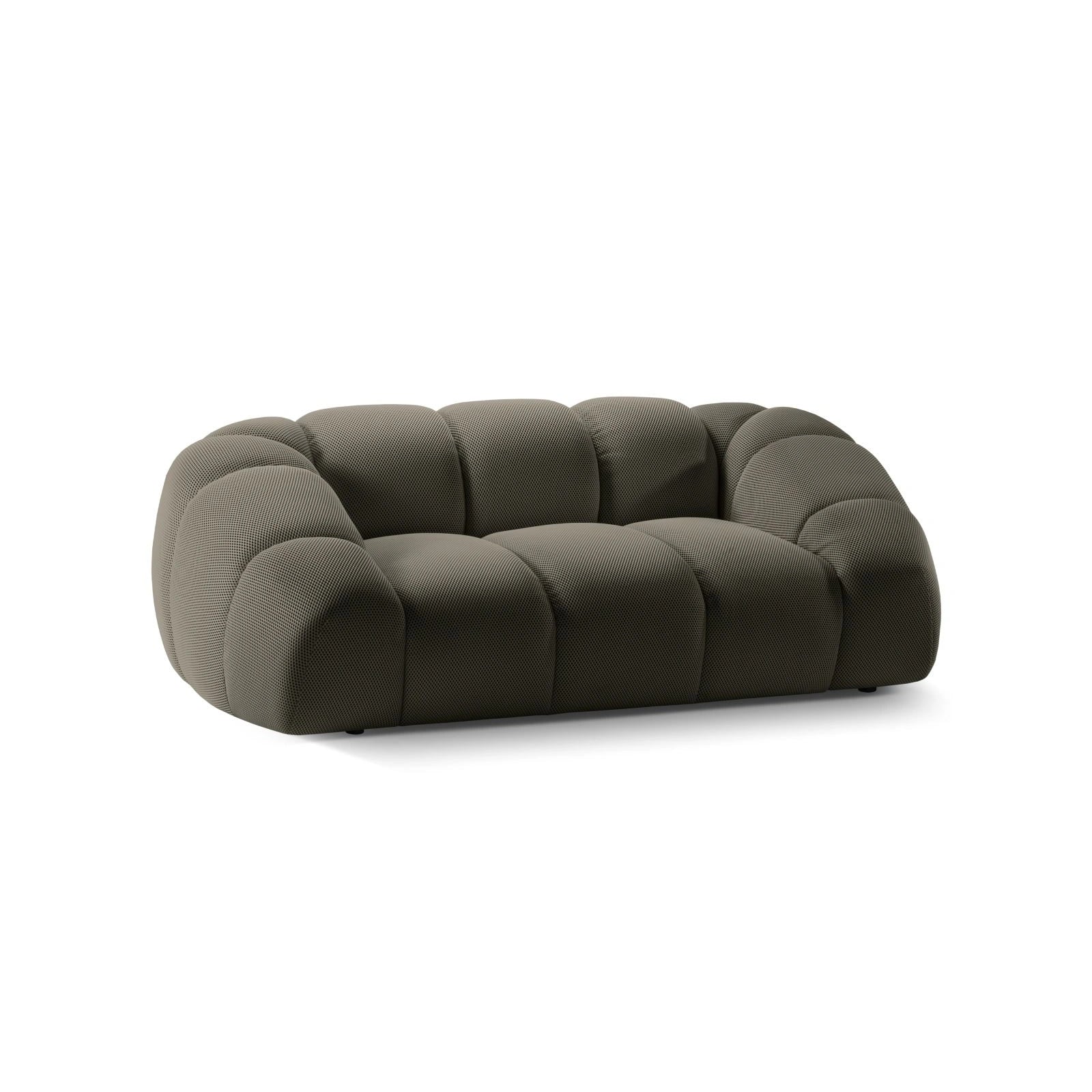 Diana 2-Sitzer Sofa aus Samt, 3D-Stoff oder Strukturstoff, 214x114 cm - Image 18