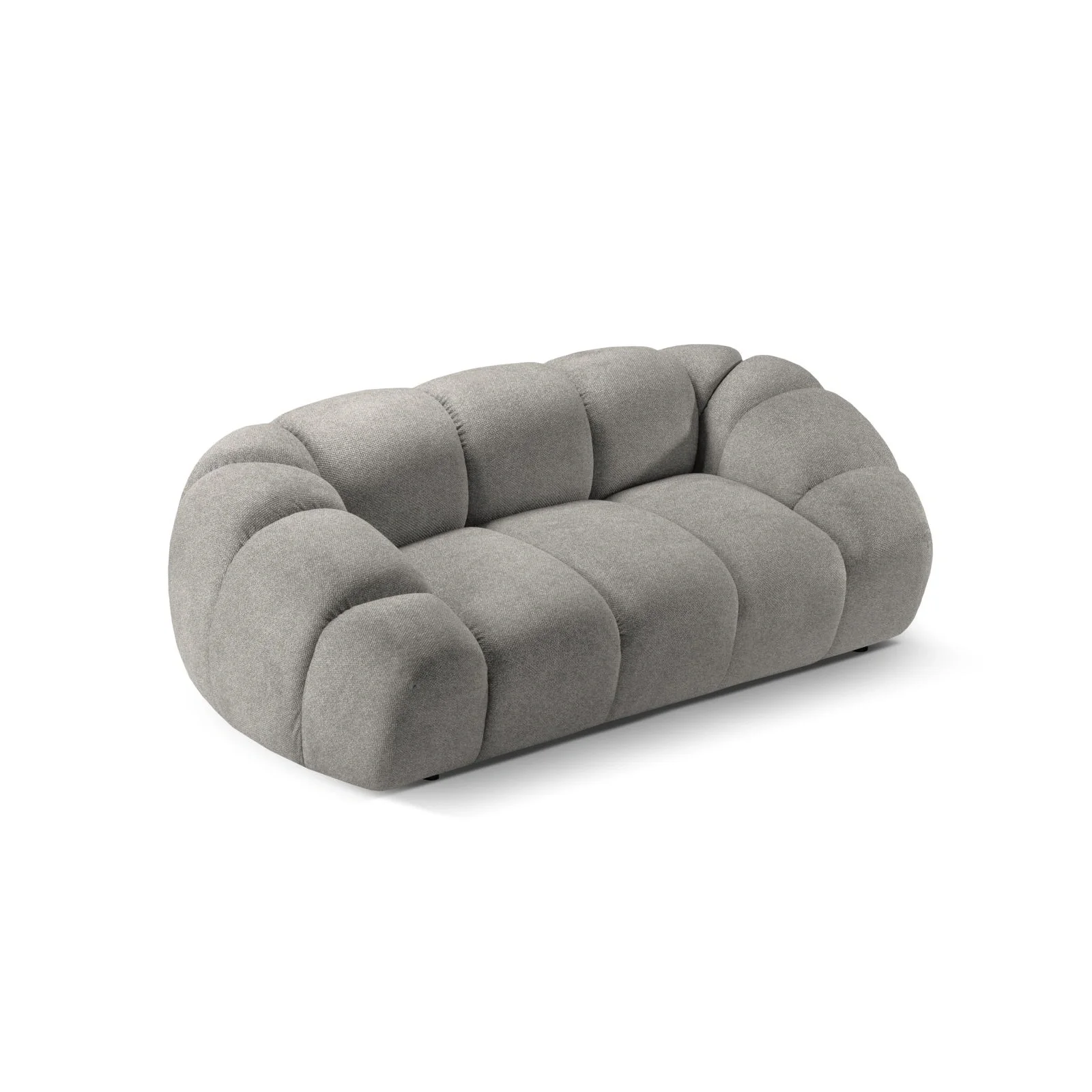 Diana 2-Sitzer Sofa aus Samt, 3D-Stoff oder Strukturstoff, 214x114 cm - Image 47