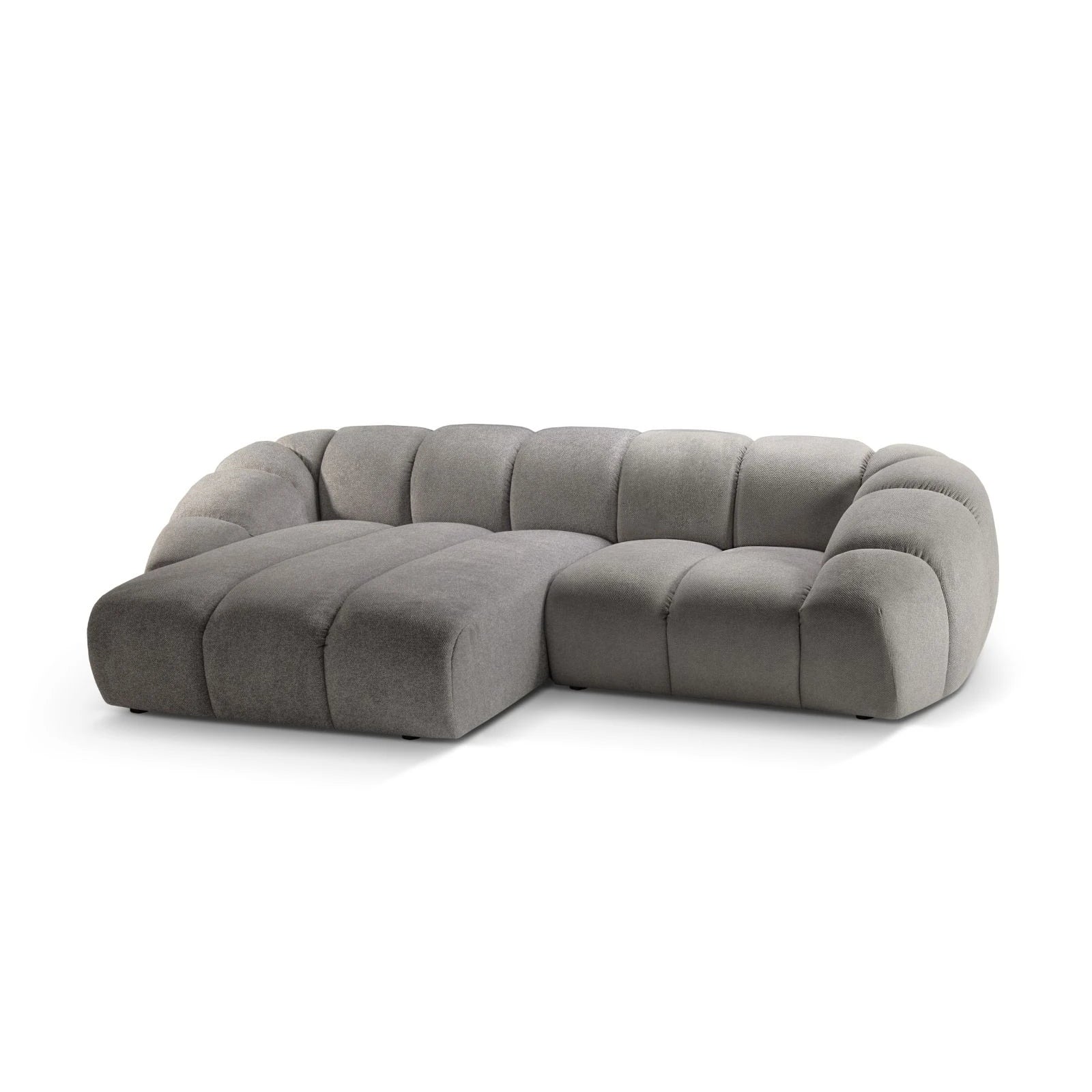 Diana 3-Sitzer Ecksofa Links, mit Bezug aus Samt oder Strukturstoff, 294x182 cm - Image 10