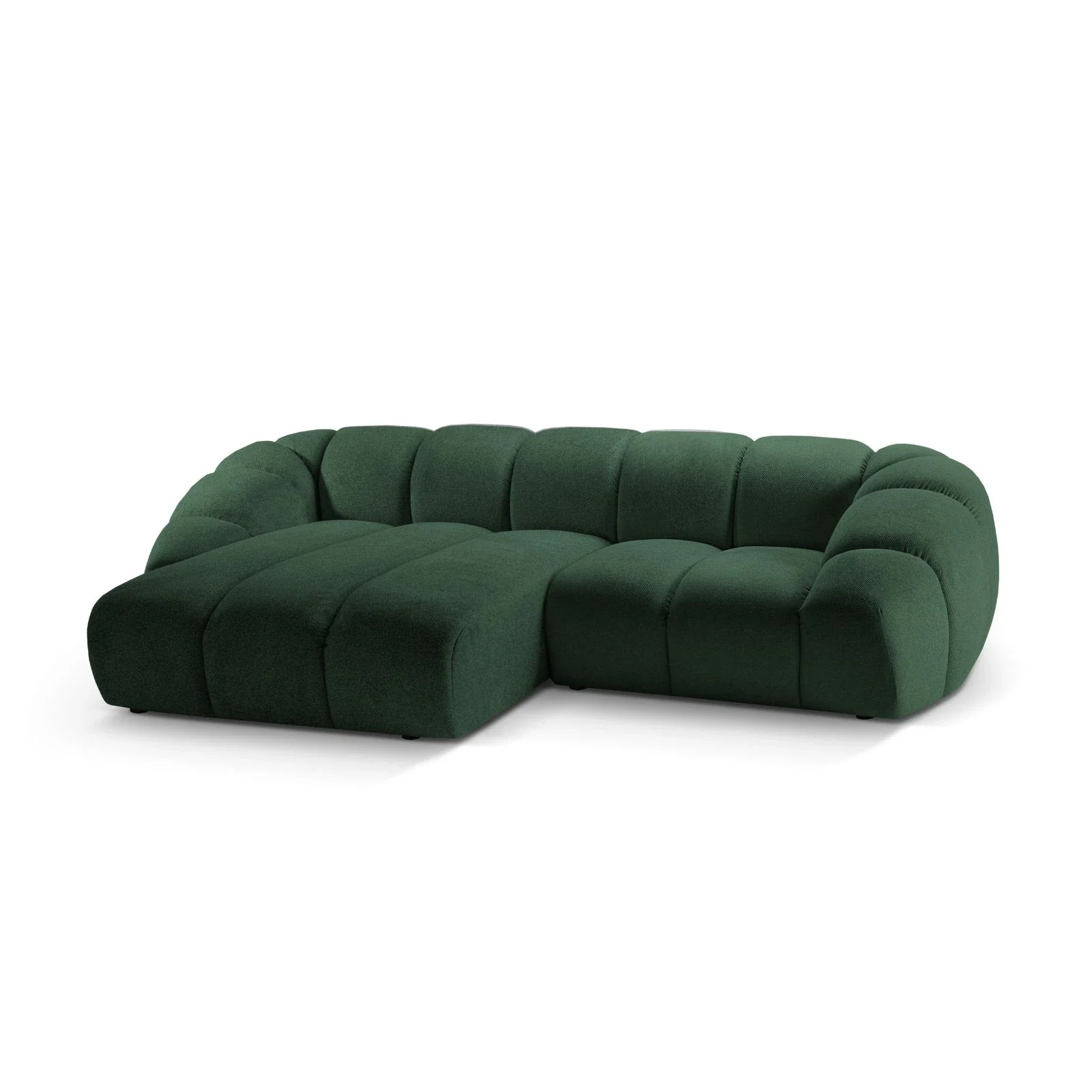 Diana 3-Sitzer Ecksofa Links, mit Bezug aus Samt oder Strukturstoff, 294x182 cm - Image 16