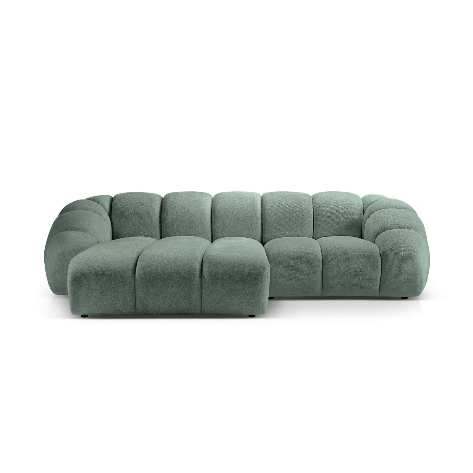 Diana 3-Sitzer Ecksofa Links, mit Bezug aus Samt oder Strukturstoff, 294x182 cm - Image 19
