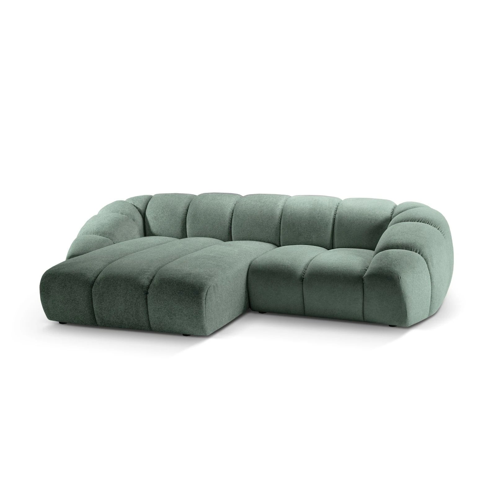 Diana 3-Sitzer Ecksofa Links, mit Bezug aus Samt oder Strukturstoff, 294x182 cm - Image 22