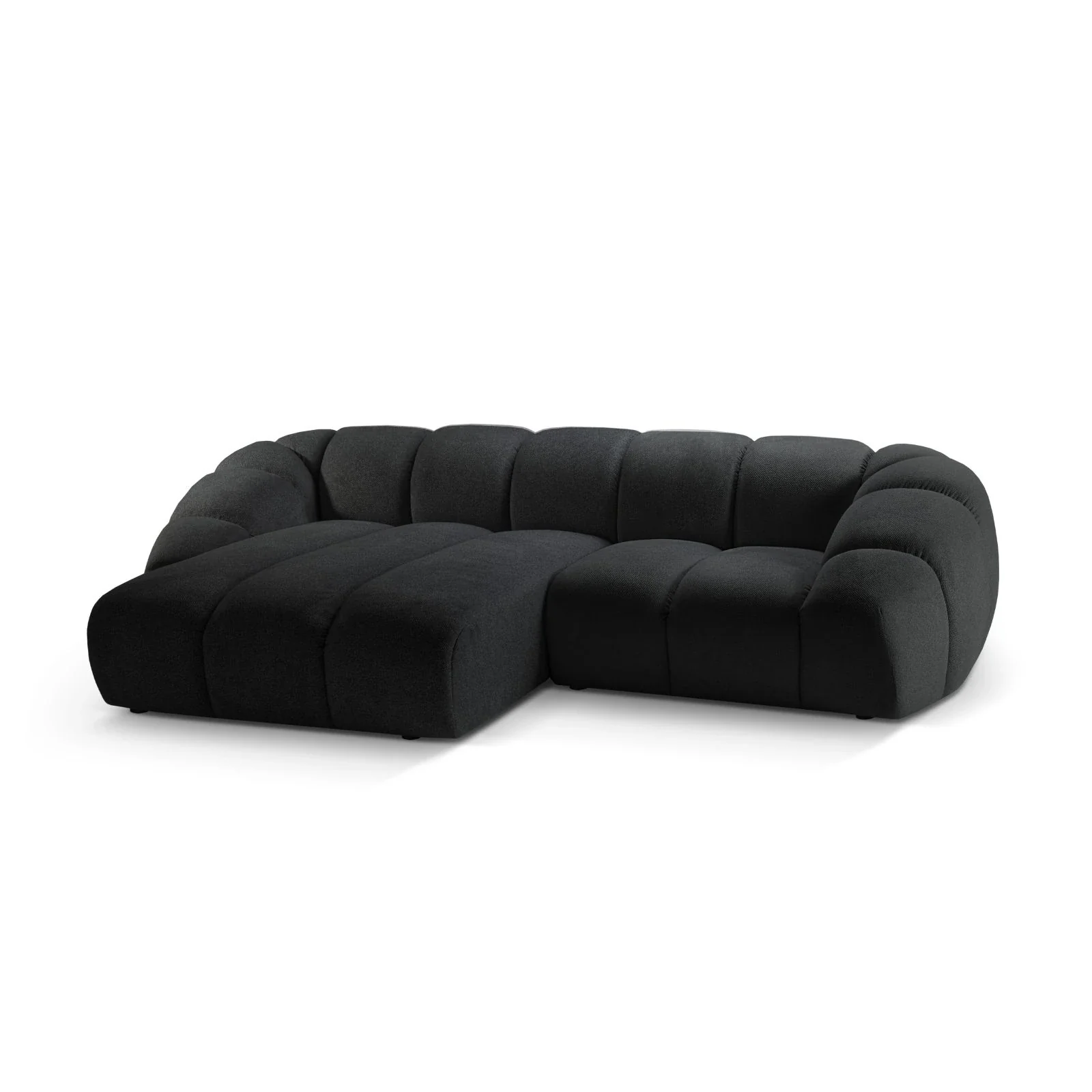 Diana 3-Sitzer Ecksofa Links, mit Bezug aus Samt oder Strukturstoff, 294x182 cm - Image 34