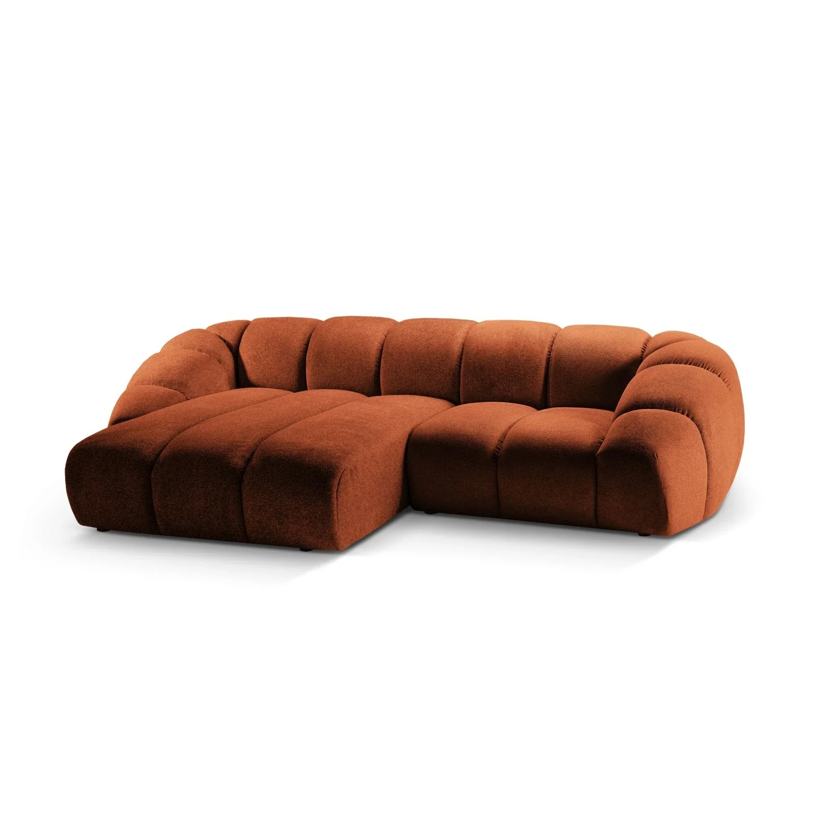 Diana 3-Sitzer Ecksofa Links, mit Bezug aus Samt oder Strukturstoff, 294x182 cm - Image 40