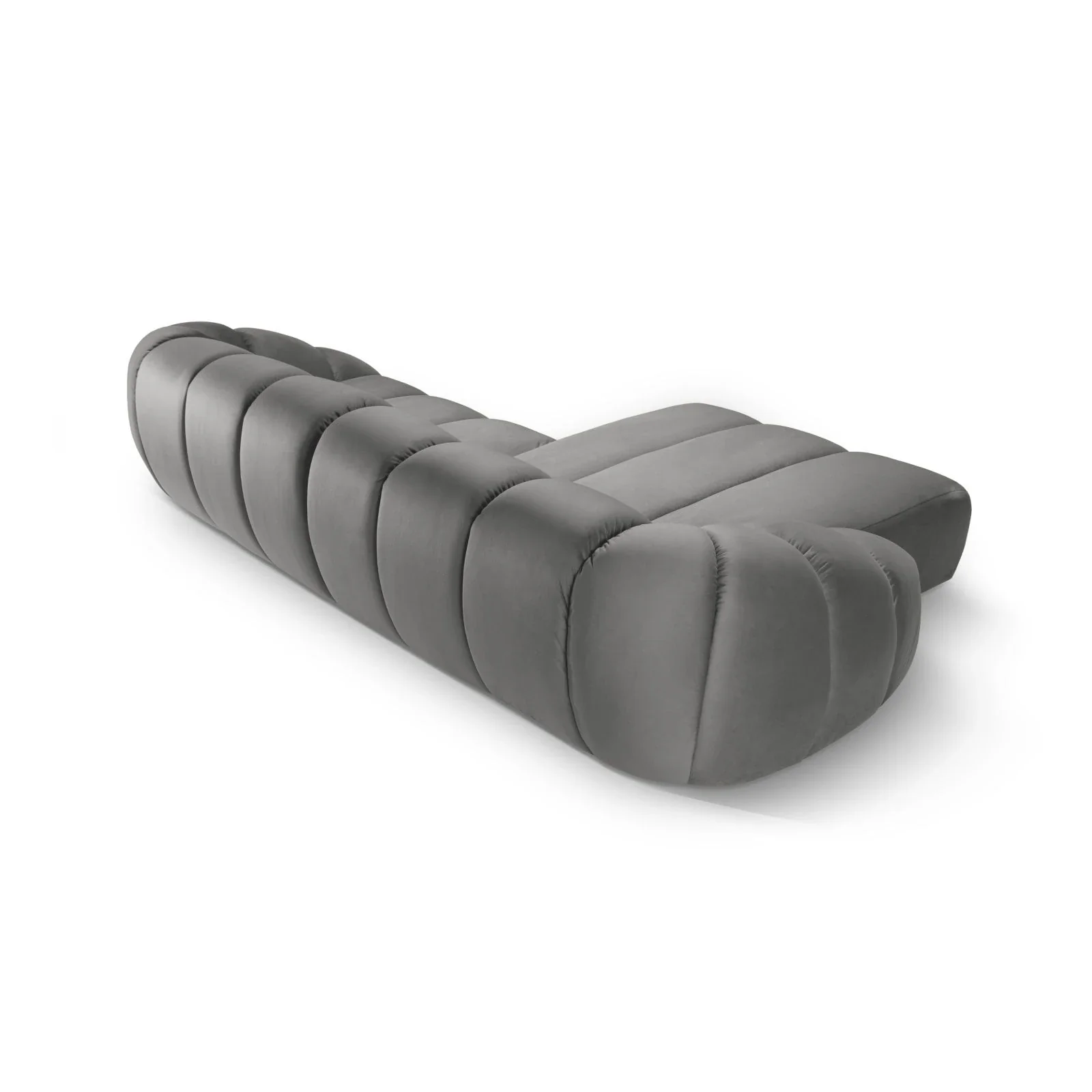 Diana 4-Sitzer Ecksofa Links, mit Bezug aus 3D-Stoff, Samt oder Strukturstoff, 334x182 cm - Image 101