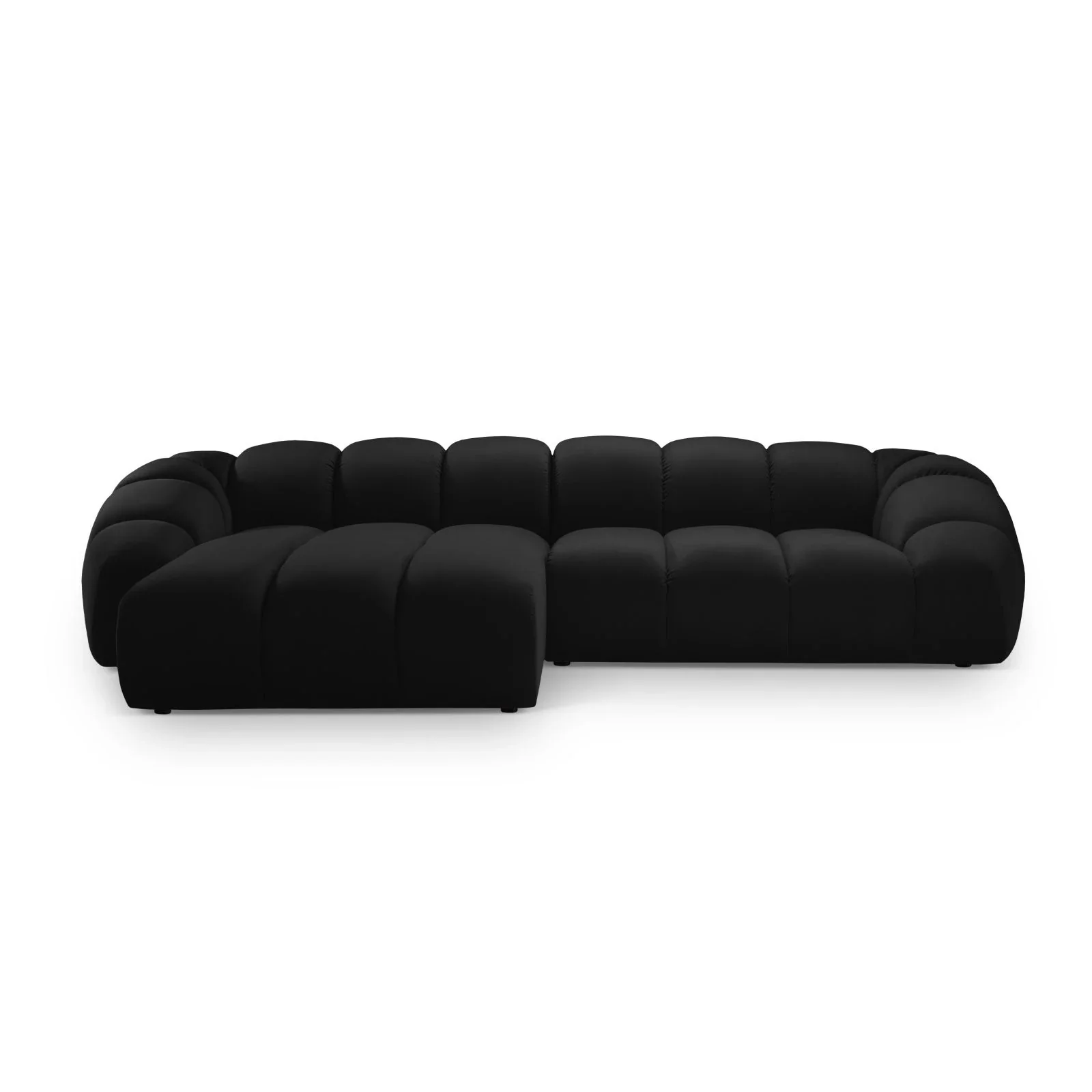 Diana 4-Sitzer Ecksofa Links, mit Bezug aus 3D-Stoff, Samt oder Strukturstoff, 334x182 cm - Image 103