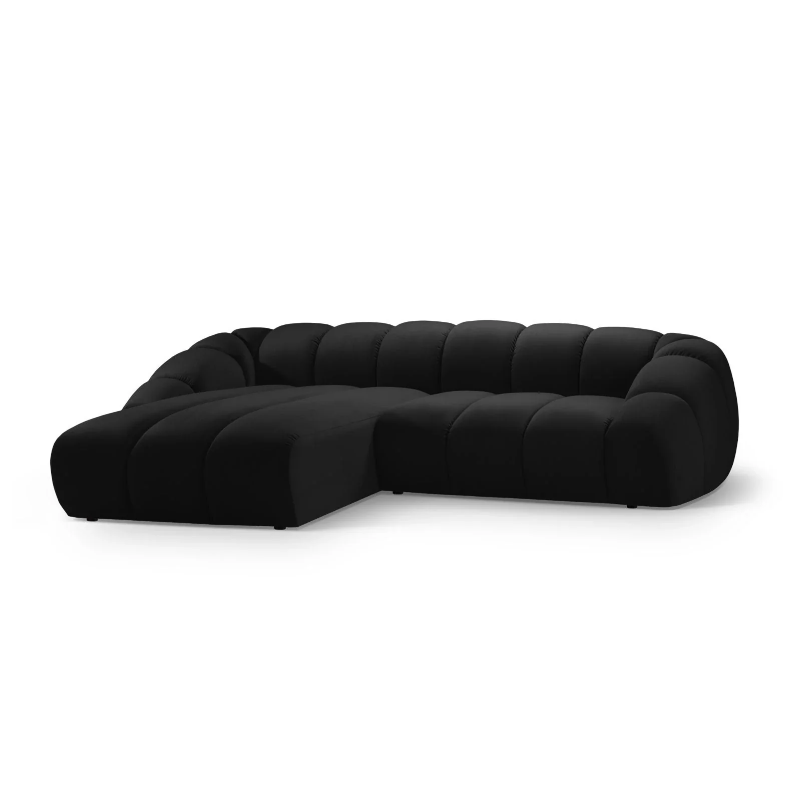 Diana 4-Sitzer Ecksofa Links, mit Bezug aus 3D-Stoff, Samt oder Strukturstoff, 334x182 cm - Image 105