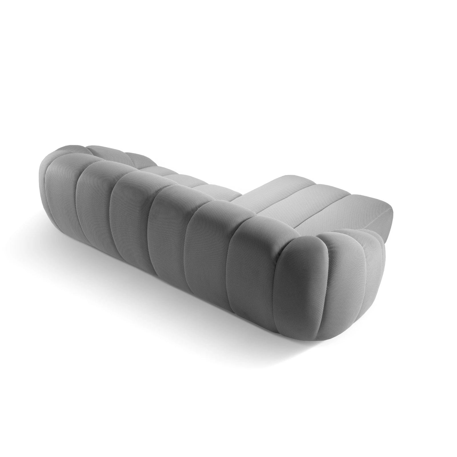 Diana 4-Sitzer Ecksofa Links, mit Bezug aus 3D-Stoff, Samt oder Strukturstoff, 334x182 cm - Image 11