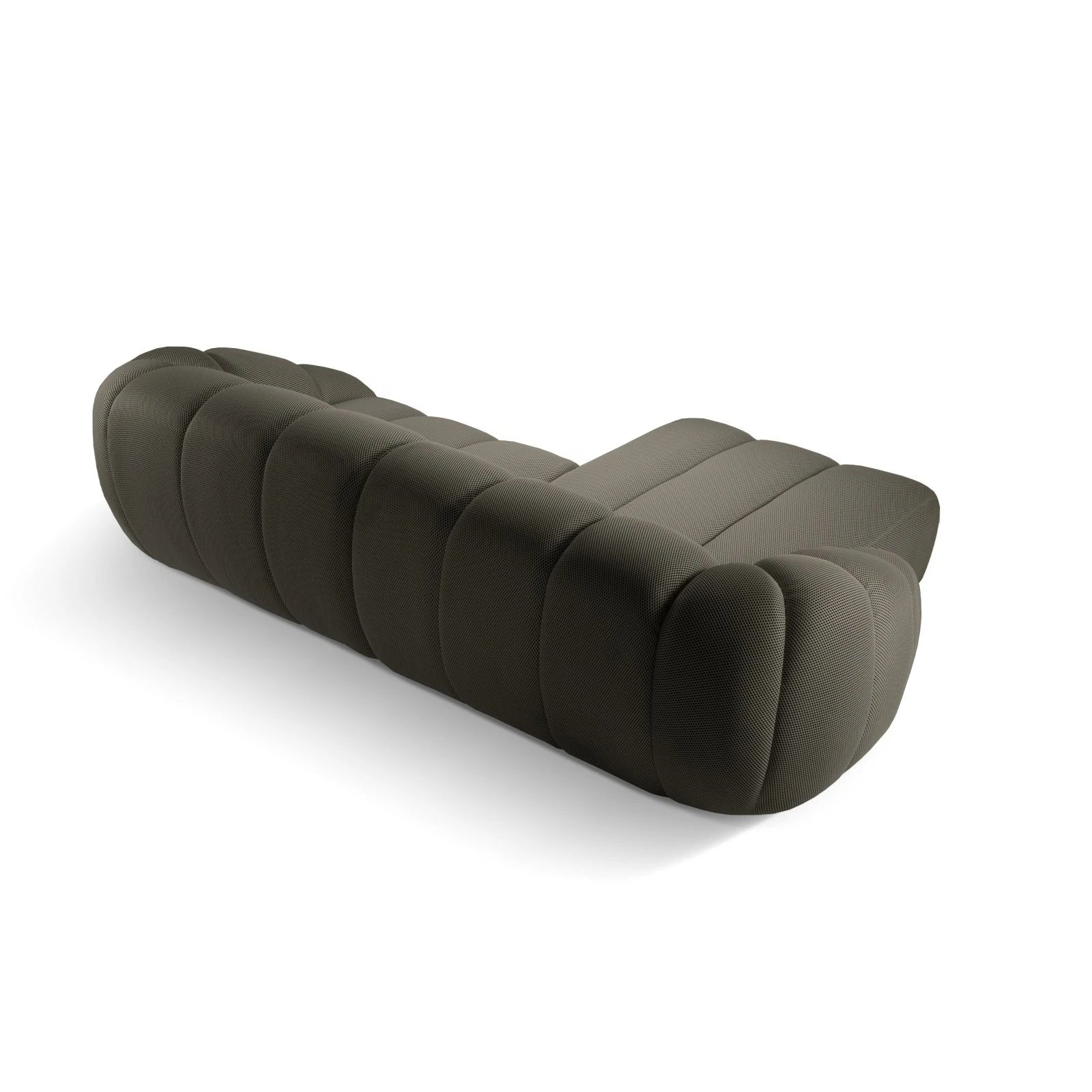 Diana 4-Sitzer Ecksofa Links, mit Bezug aus 3D-Stoff, Samt oder Strukturstoff, 334x182 cm - Image 17