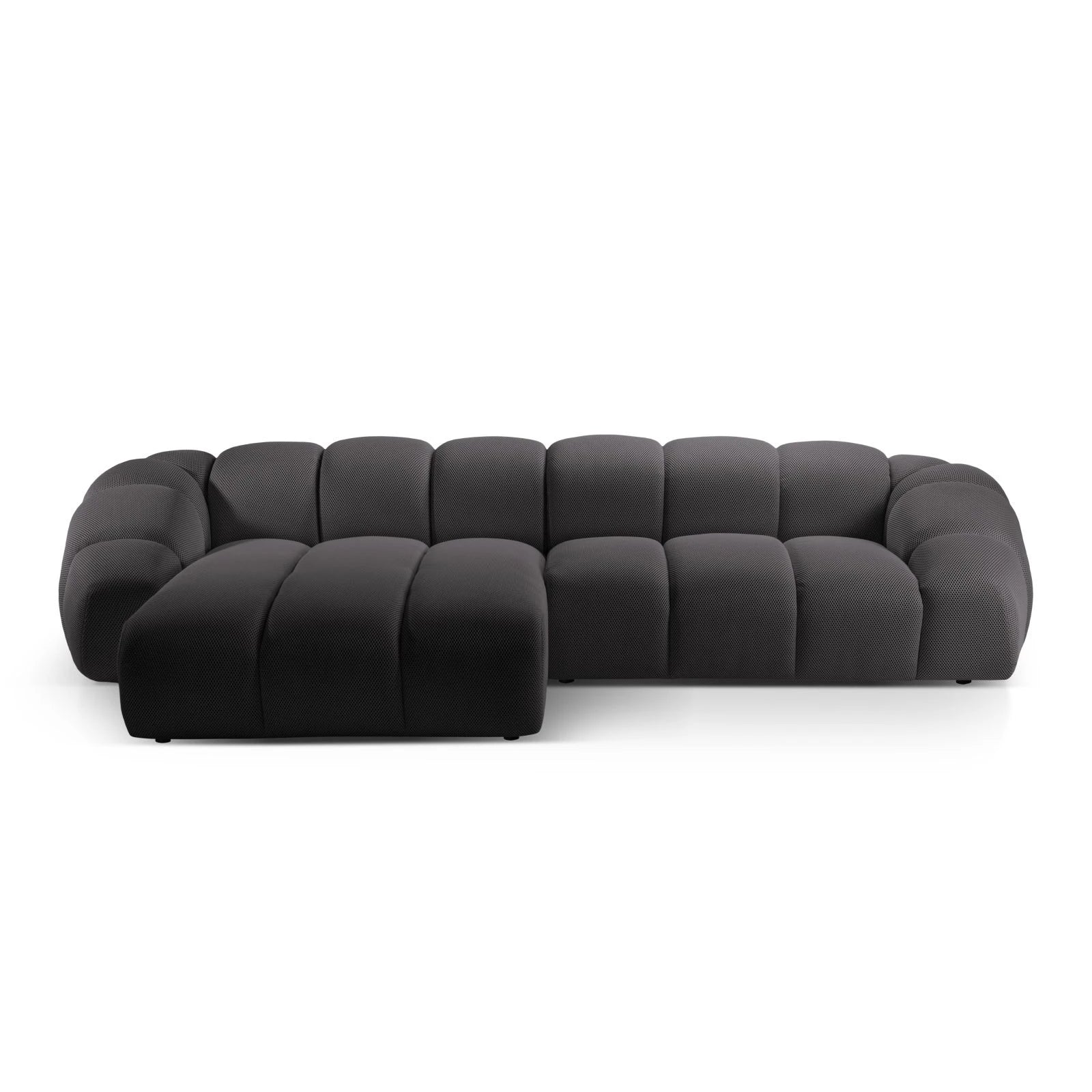Diana 4-Sitzer Ecksofa Links, mit Bezug aus 3D-Stoff, Samt oder Strukturstoff, 334x182 cm - Image 19