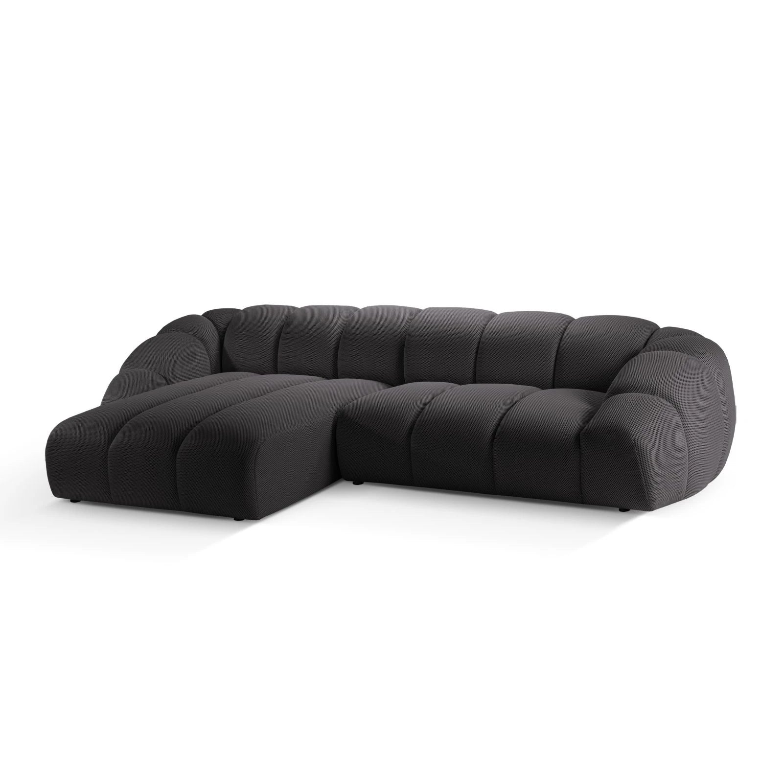 Diana 4-Sitzer Ecksofa Links, mit Bezug aus 3D-Stoff, Samt oder Strukturstoff, 334x182 cm - Image 22