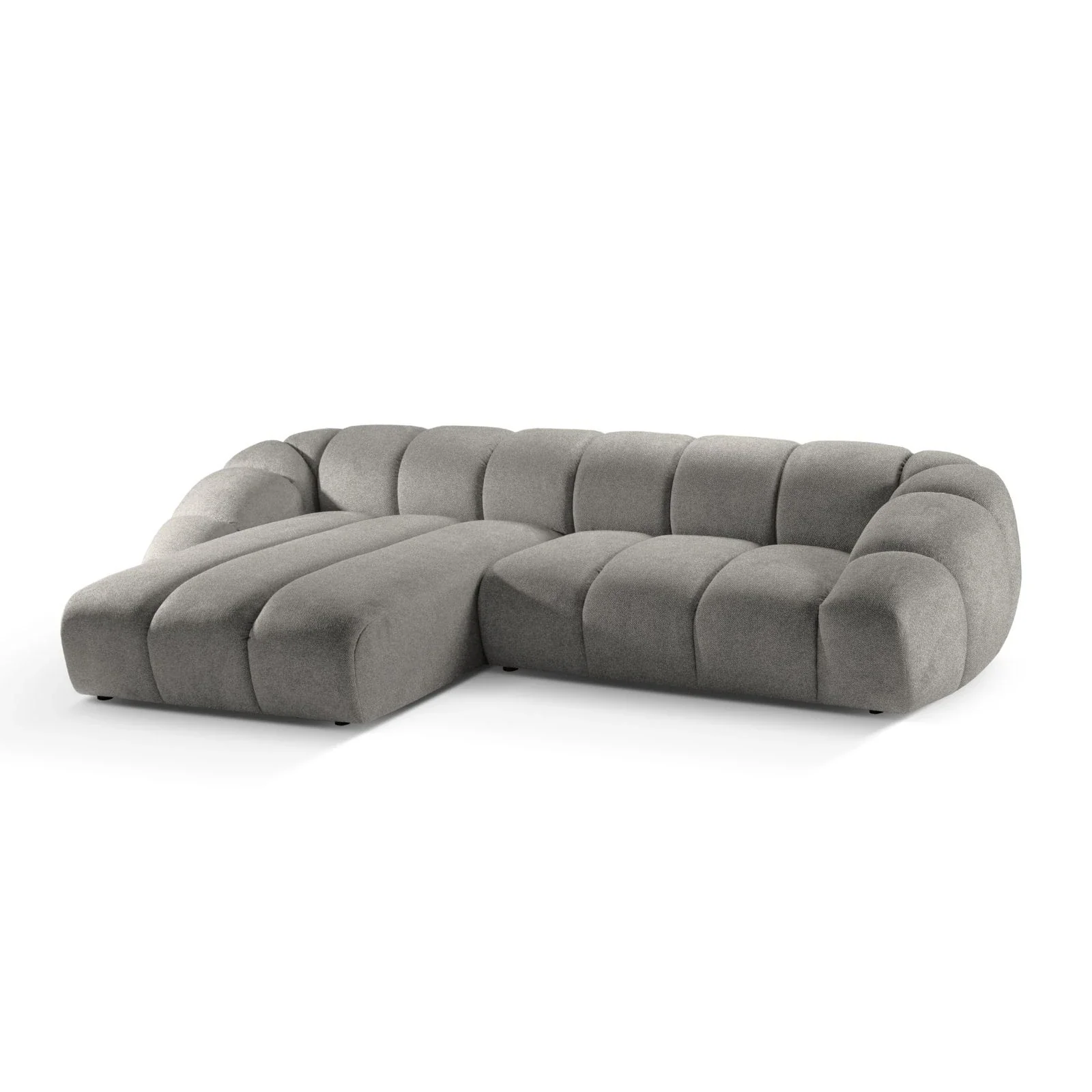 Diana 4-Sitzer Ecksofa Links, mit Bezug aus 3D-Stoff, Samt oder Strukturstoff, 334x182 cm - Image 40