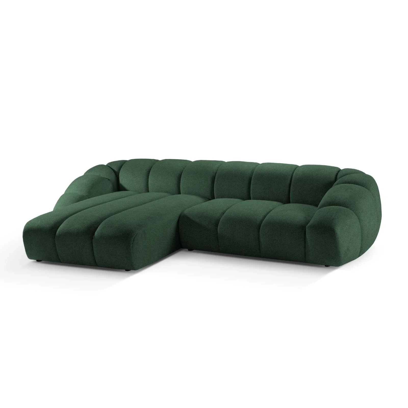 Diana 4-Sitzer Ecksofa Links, mit Bezug aus 3D-Stoff, Samt oder Strukturstoff, 334x182 cm - Image 46