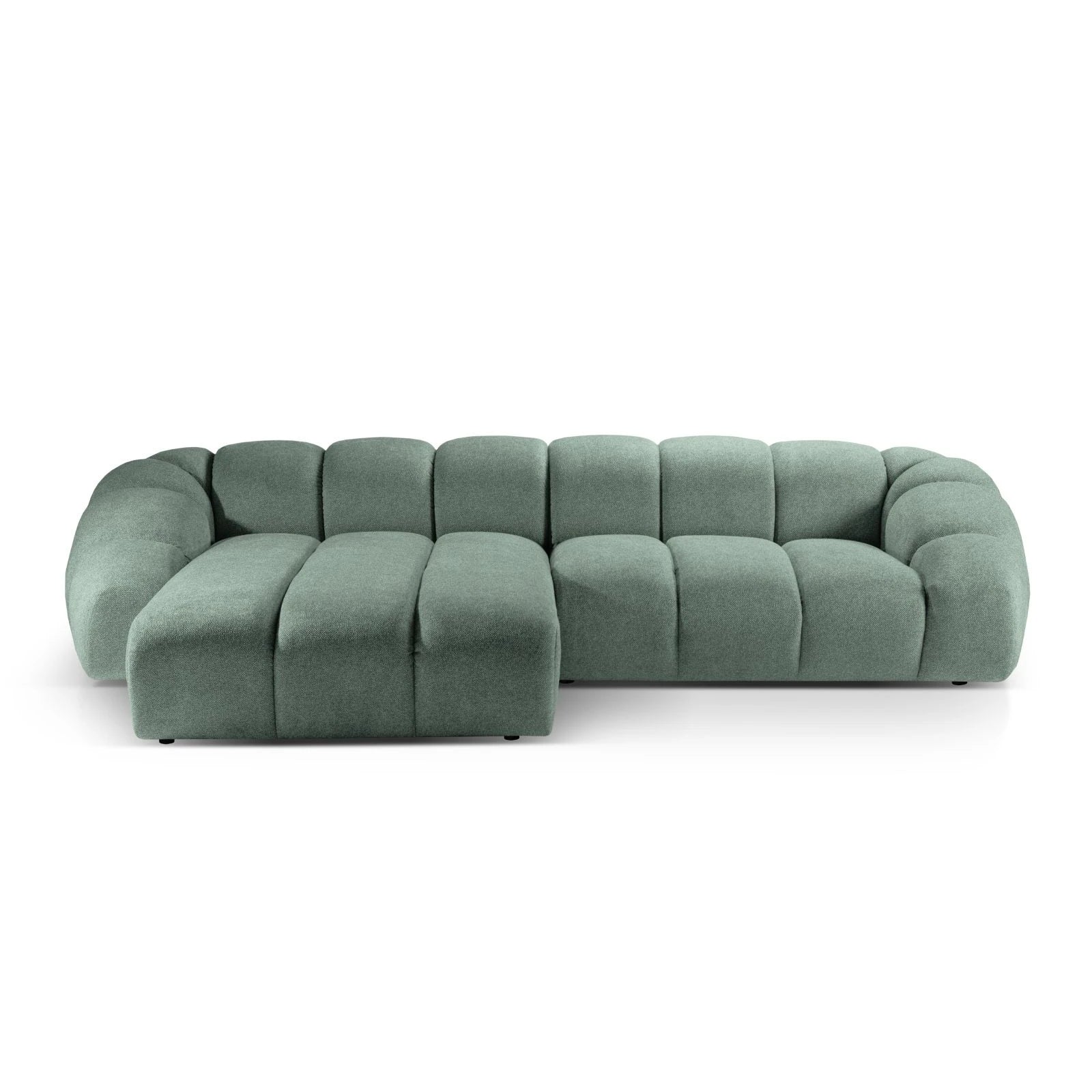 Diana 4-Sitzer Ecksofa Links, mit Bezug aus 3D-Stoff, Samt oder Strukturstoff, 334x182 cm - Image 49