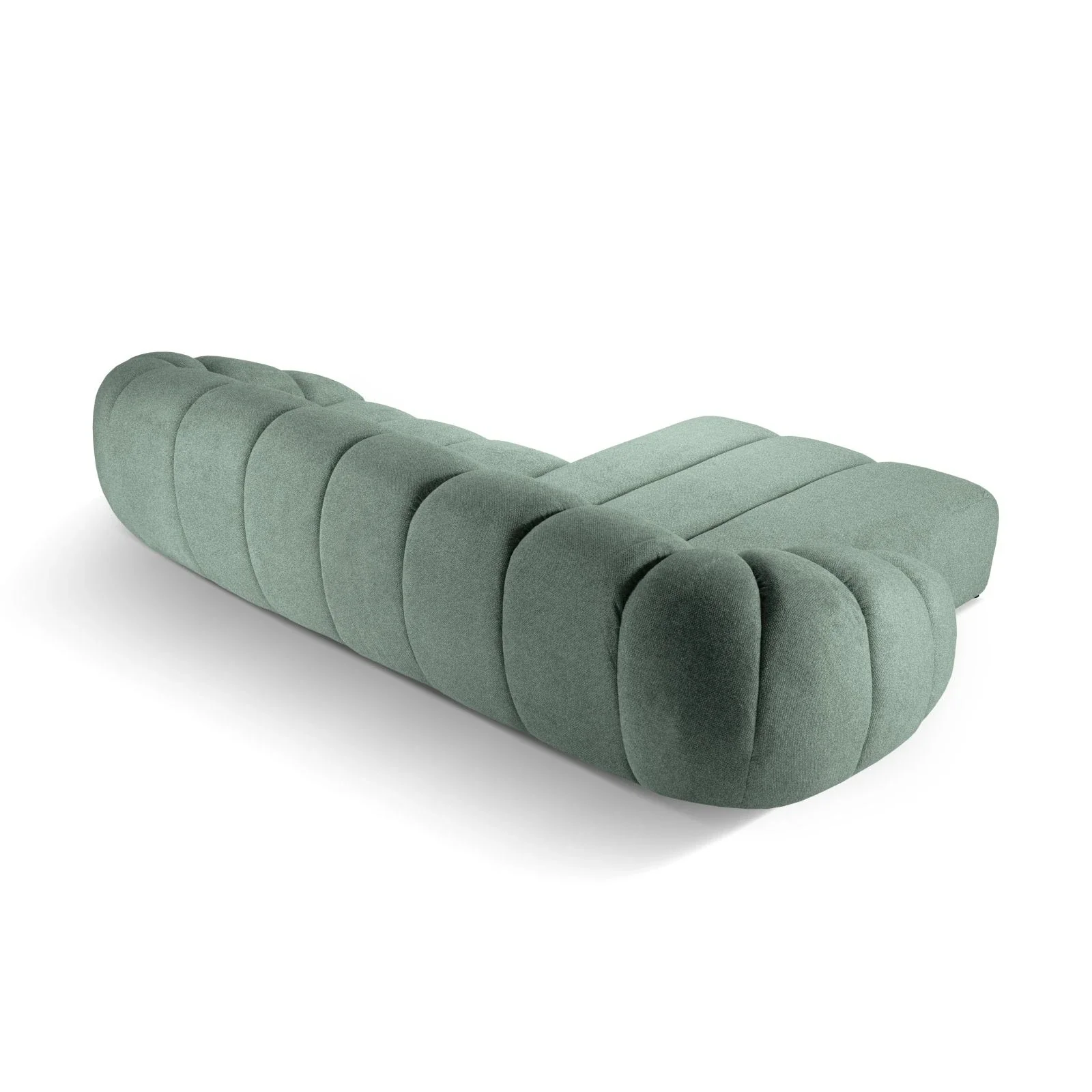Diana 4-Sitzer Ecksofa Links, mit Bezug aus 3D-Stoff, Samt oder Strukturstoff, 334x182 cm - Image 53