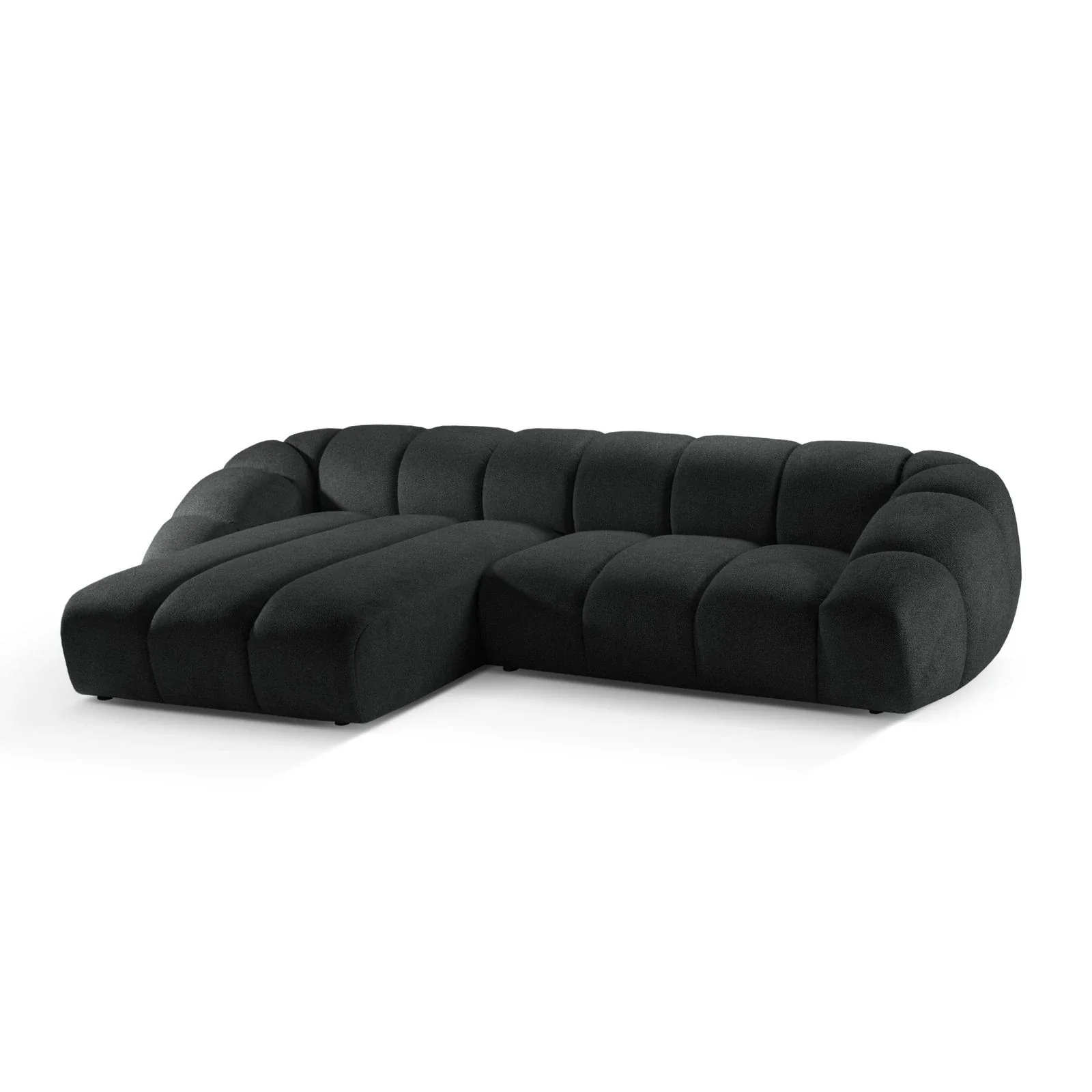 Diana 4-Sitzer Ecksofa Links, mit Bezug aus 3D-Stoff, Samt oder Strukturstoff, 334x182 cm - Image 64