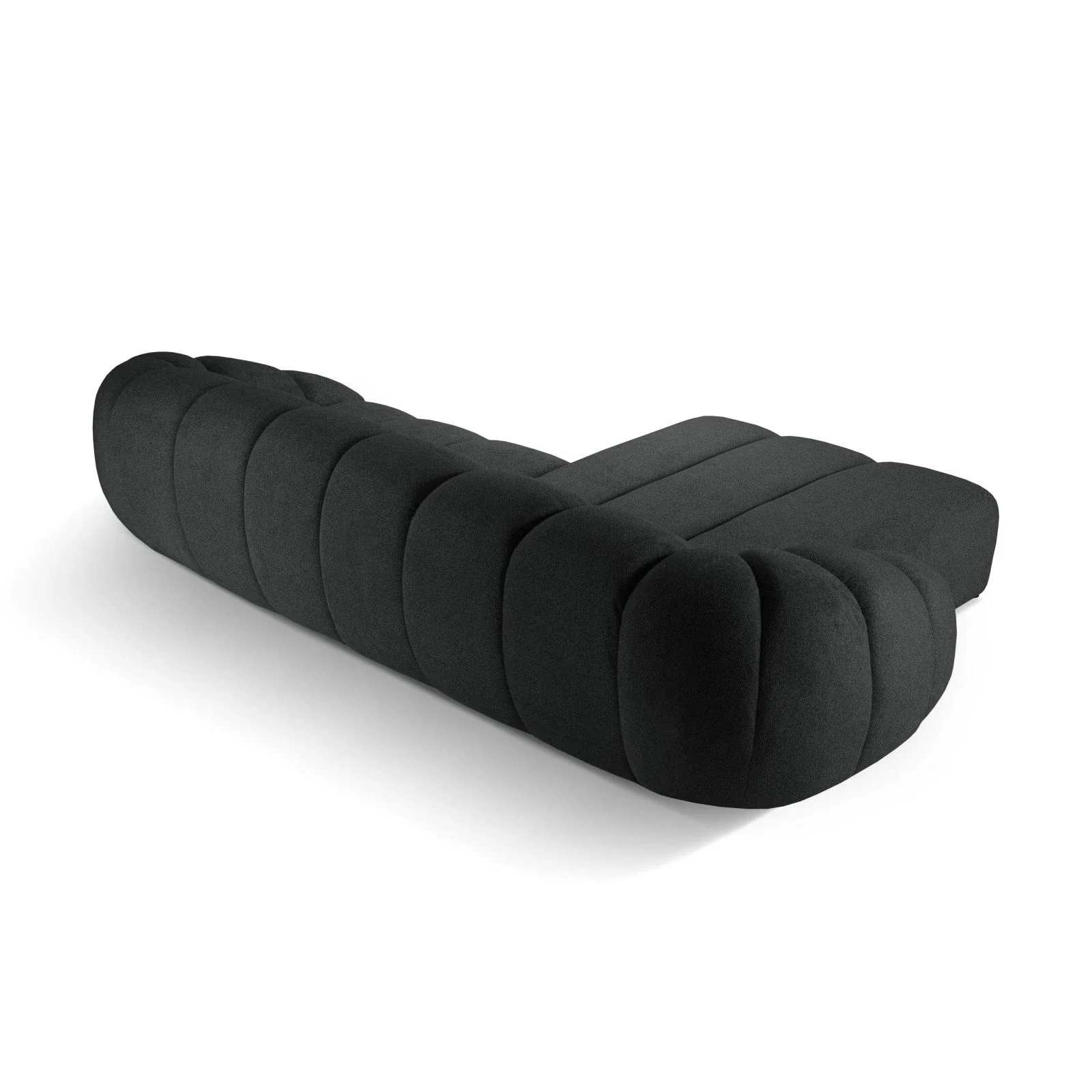 Diana 4-Sitzer Ecksofa Links, mit Bezug aus 3D-Stoff, Samt oder Strukturstoff, 334x182 cm - Image 65