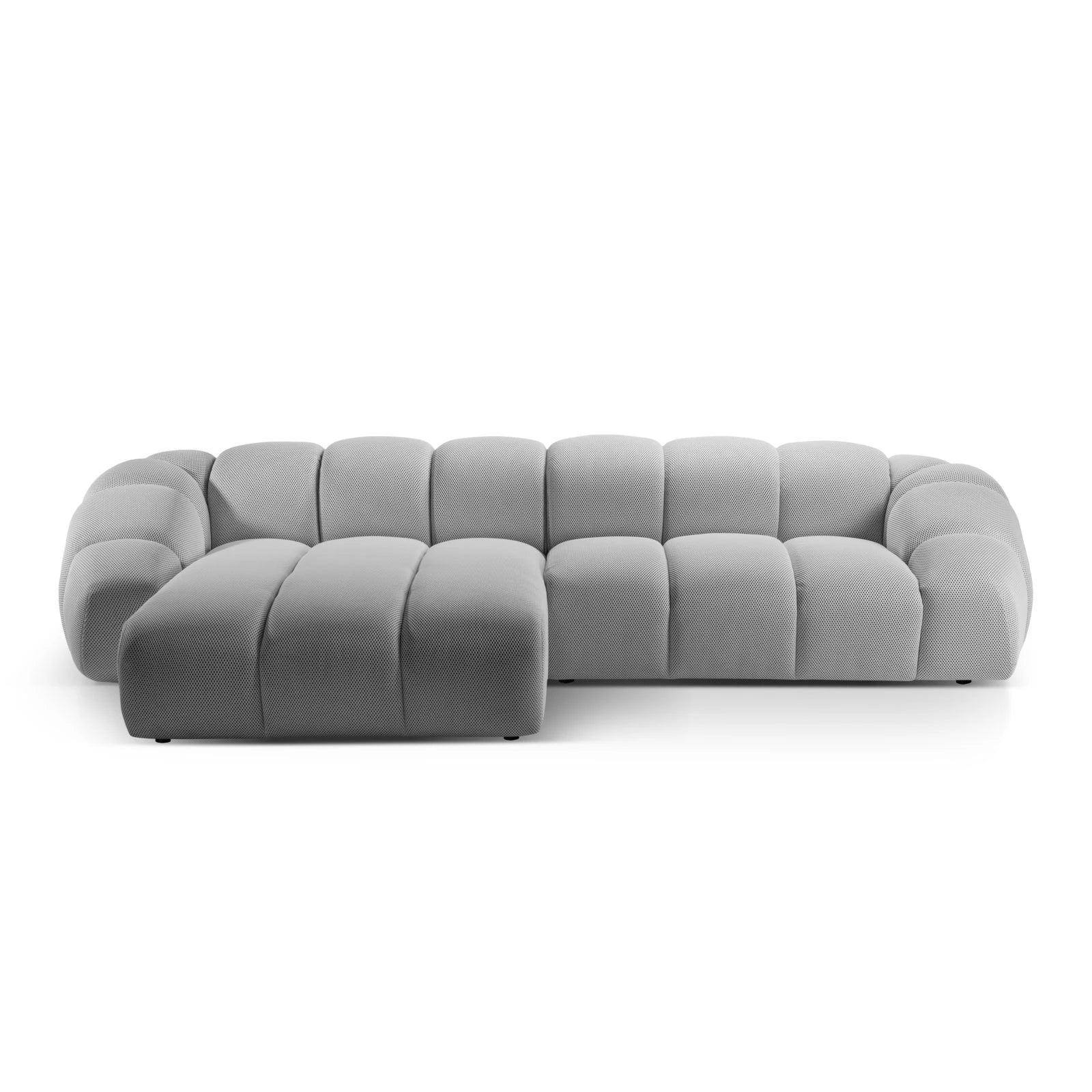 Diana 4-Sitzer Ecksofa Links, mit Bezug aus 3D-Stoff, Samt oder Strukturstoff, 334x182 cm - Image 7