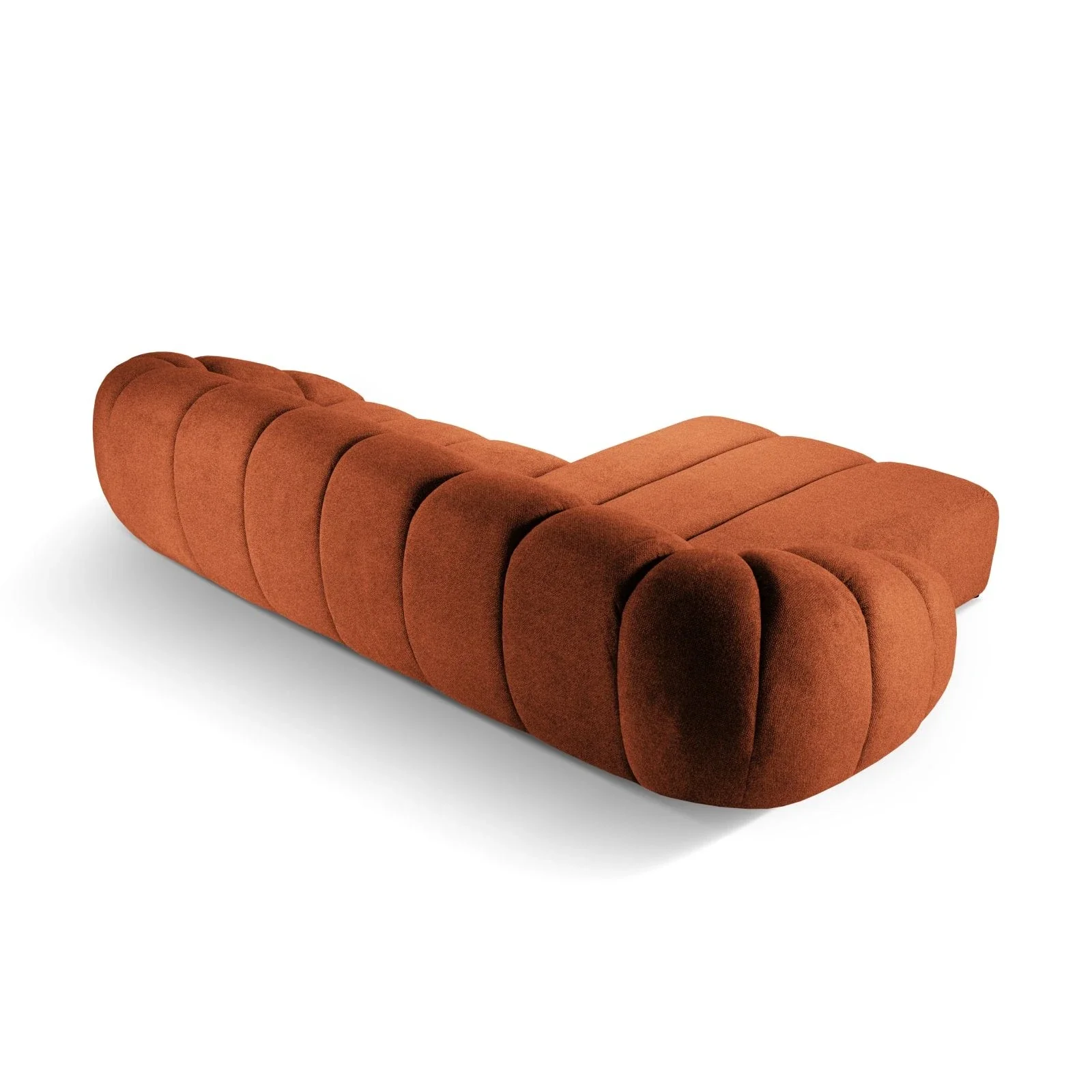 Diana 4-Sitzer Ecksofa Links, mit Bezug aus 3D-Stoff, Samt oder Strukturstoff, 334x182 cm - Image 71