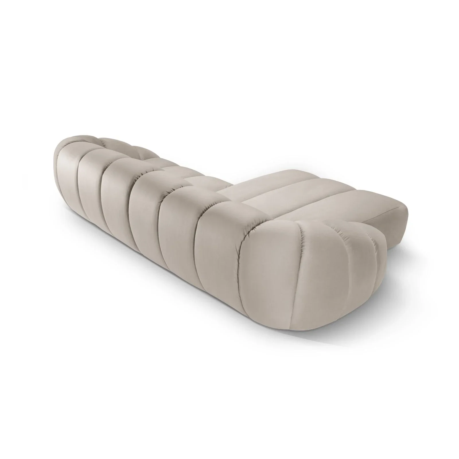 Diana 4-Sitzer Ecksofa Links, mit Bezug aus 3D-Stoff, Samt oder Strukturstoff, 334x182 cm - Image 76