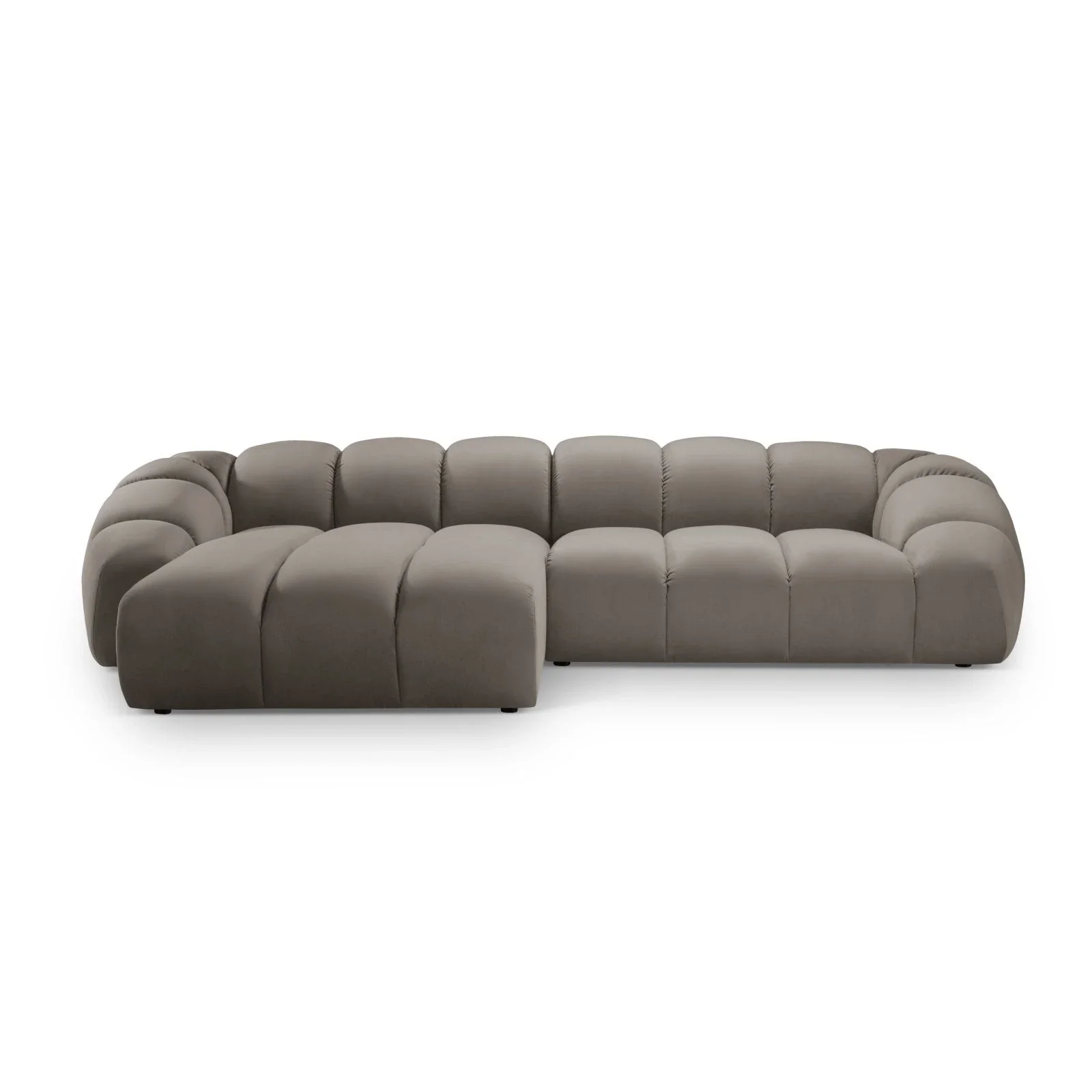 Diana 4-Sitzer Ecksofa Links, mit Bezug aus 3D-Stoff, Samt oder Strukturstoff, 334x182 cm - Image 78