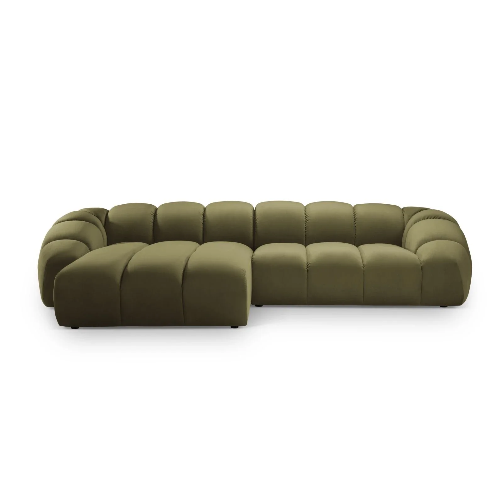 Diana 4-Sitzer Ecksofa Links, mit Bezug aus 3D-Stoff, Samt oder Strukturstoff, 334x182 cm - Image 88