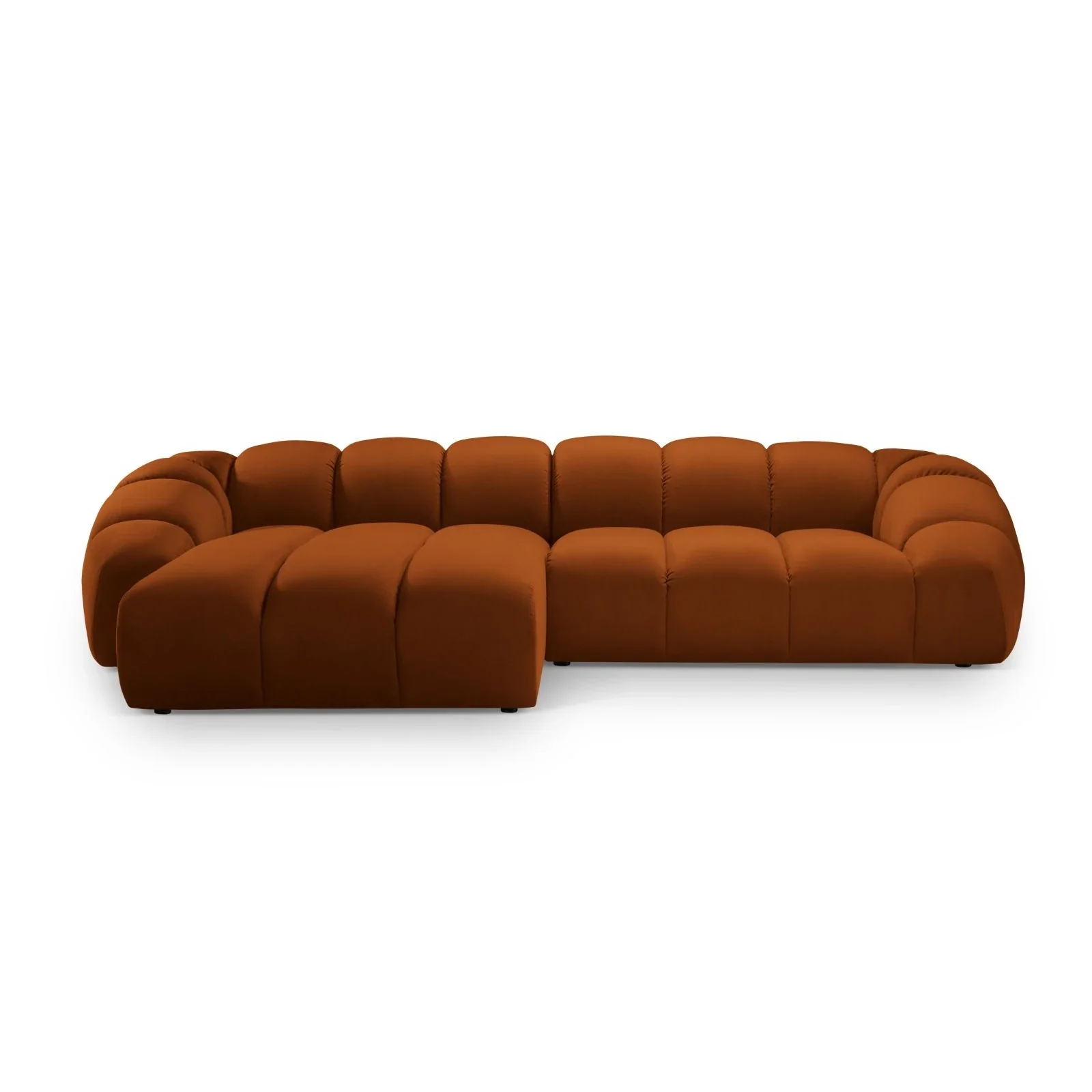 Diana 4-Sitzer Ecksofa Links, mit Bezug aus 3D-Stoff, Samt oder Strukturstoff, 334x182 cm - Image 93