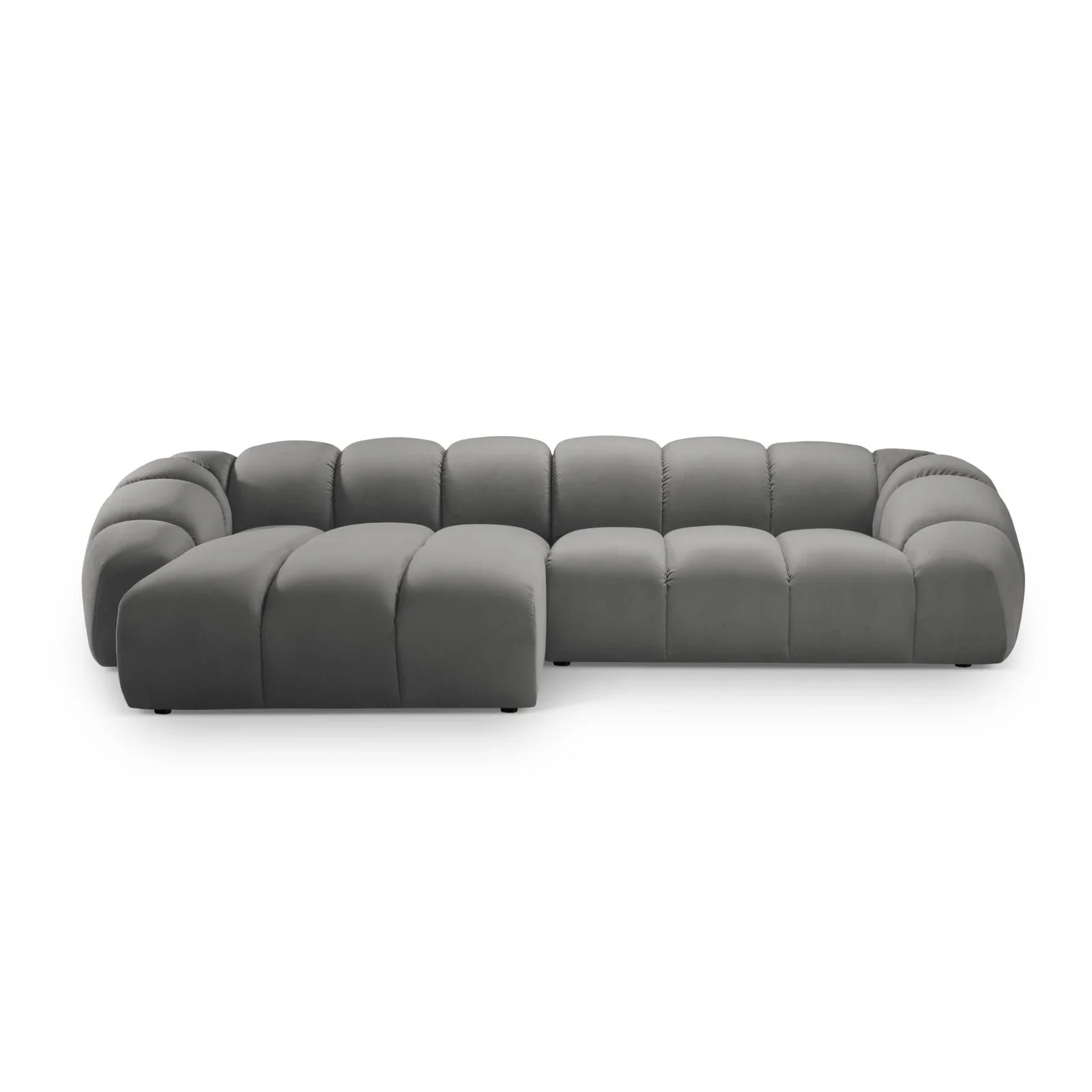 Diana 4-Sitzer Ecksofa Links, mit Bezug aus 3D-Stoff, Samt oder Strukturstoff, 334x182 cm - Image 98