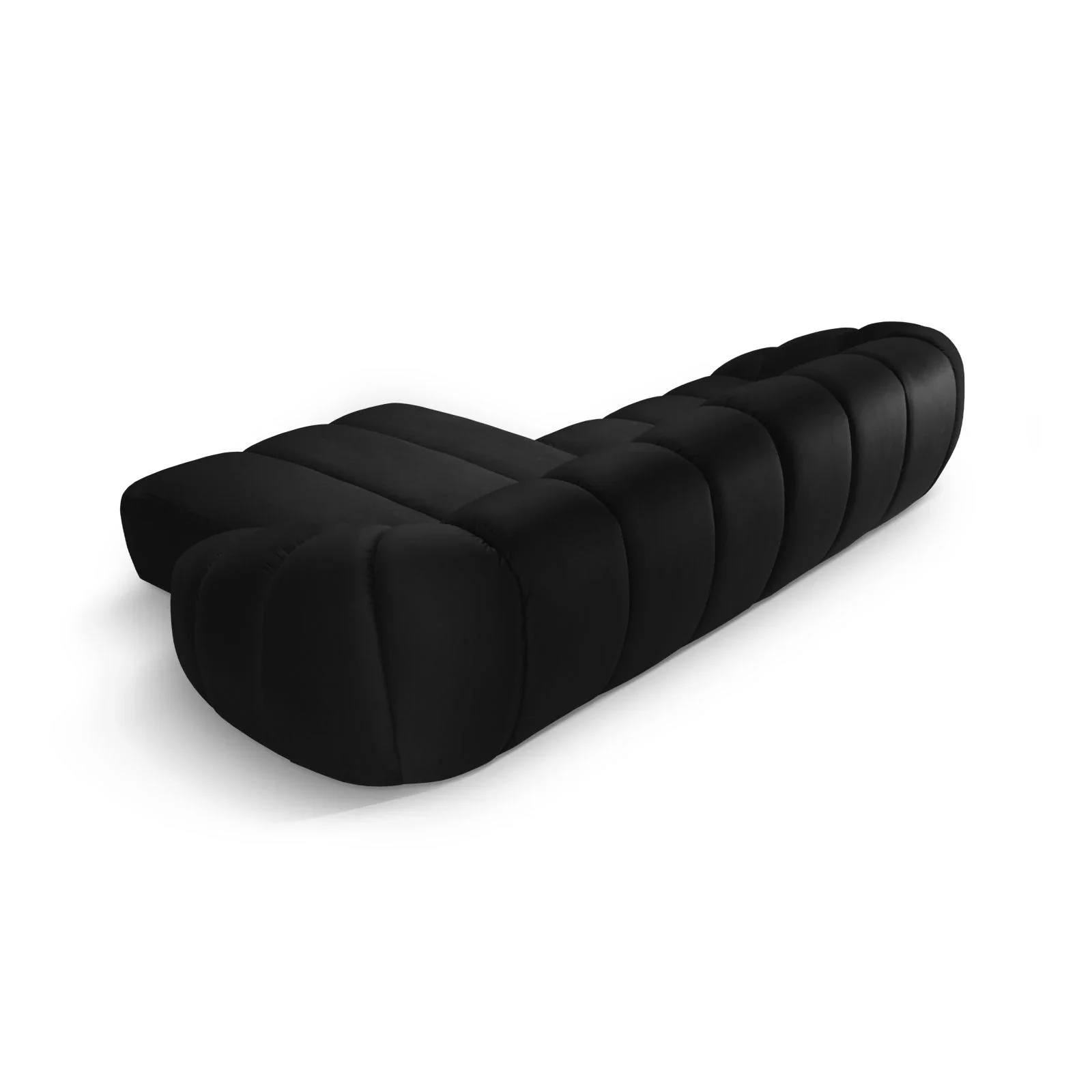 Diana 4-Sitzer Ecksofa Rechts, mit Bezug aus 3D-Stoff, Samt oder Strukturstoff, 334x182 cm - Image 106