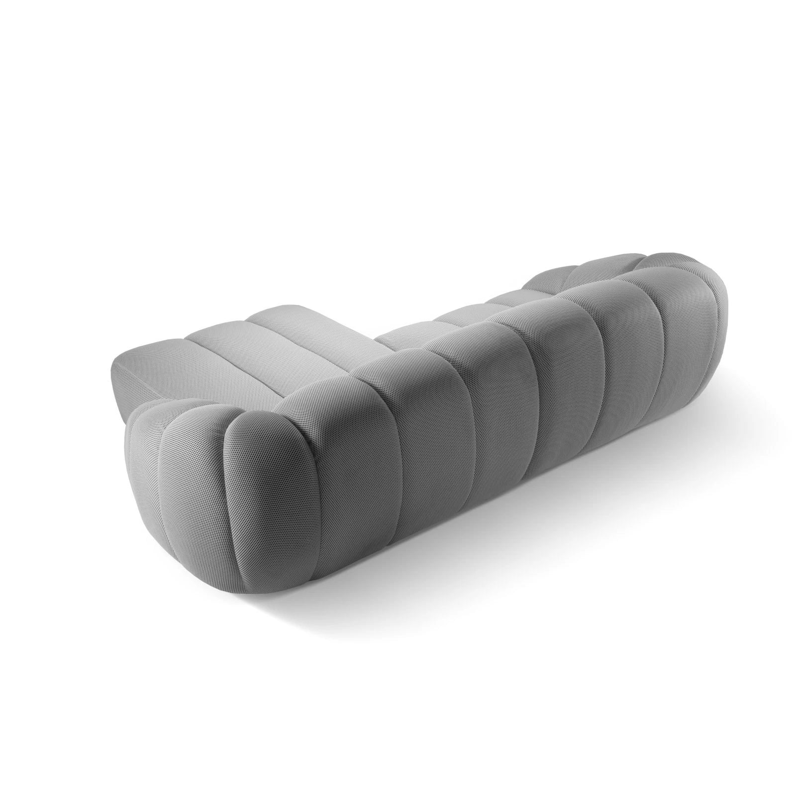 Diana 4-Sitzer Ecksofa Rechts, mit Bezug aus 3D-Stoff, Samt oder Strukturstoff, 334x182 cm - Image 11