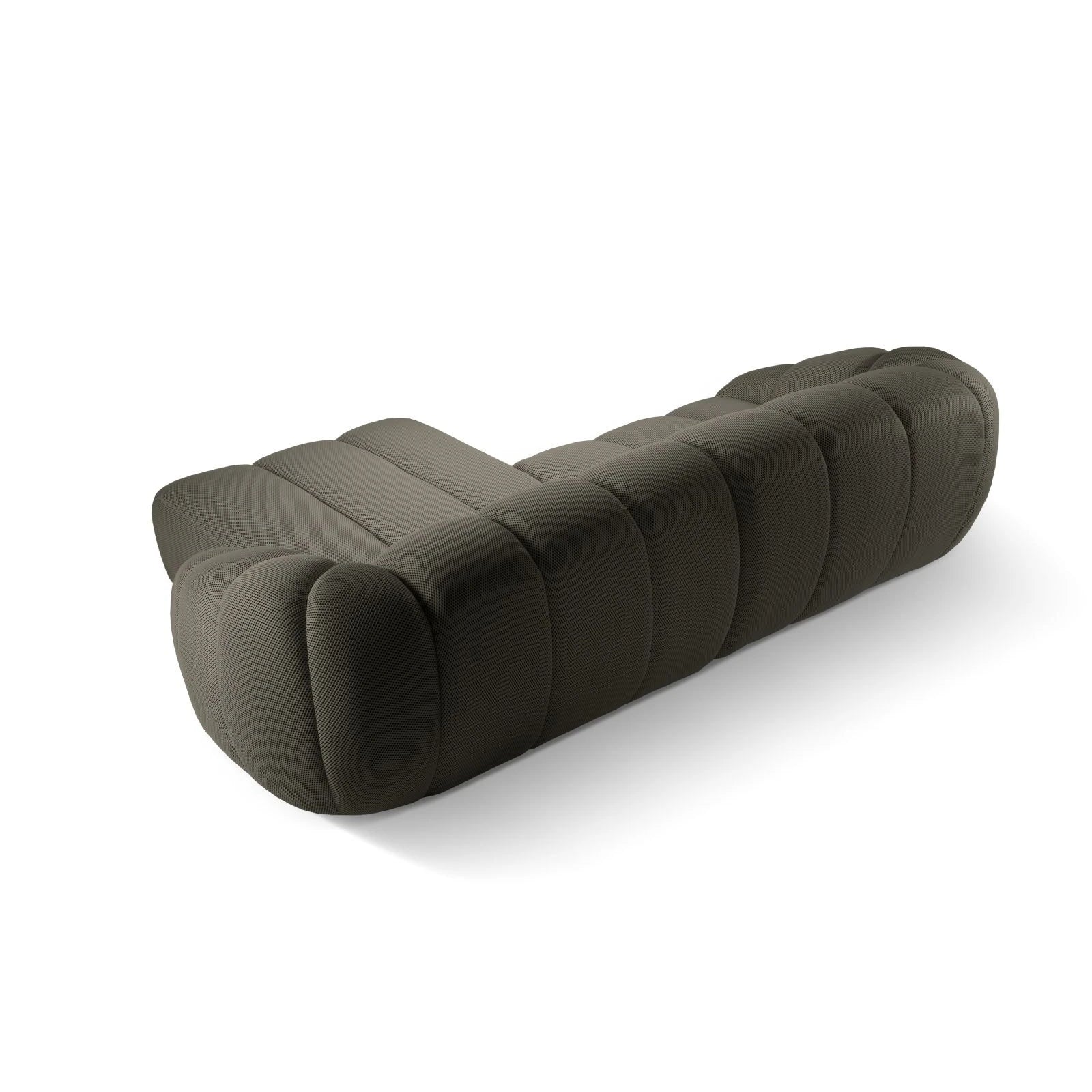 Diana 4-Sitzer Ecksofa Rechts, mit Bezug aus 3D-Stoff, Samt oder Strukturstoff, 334x182 cm - Image 17
