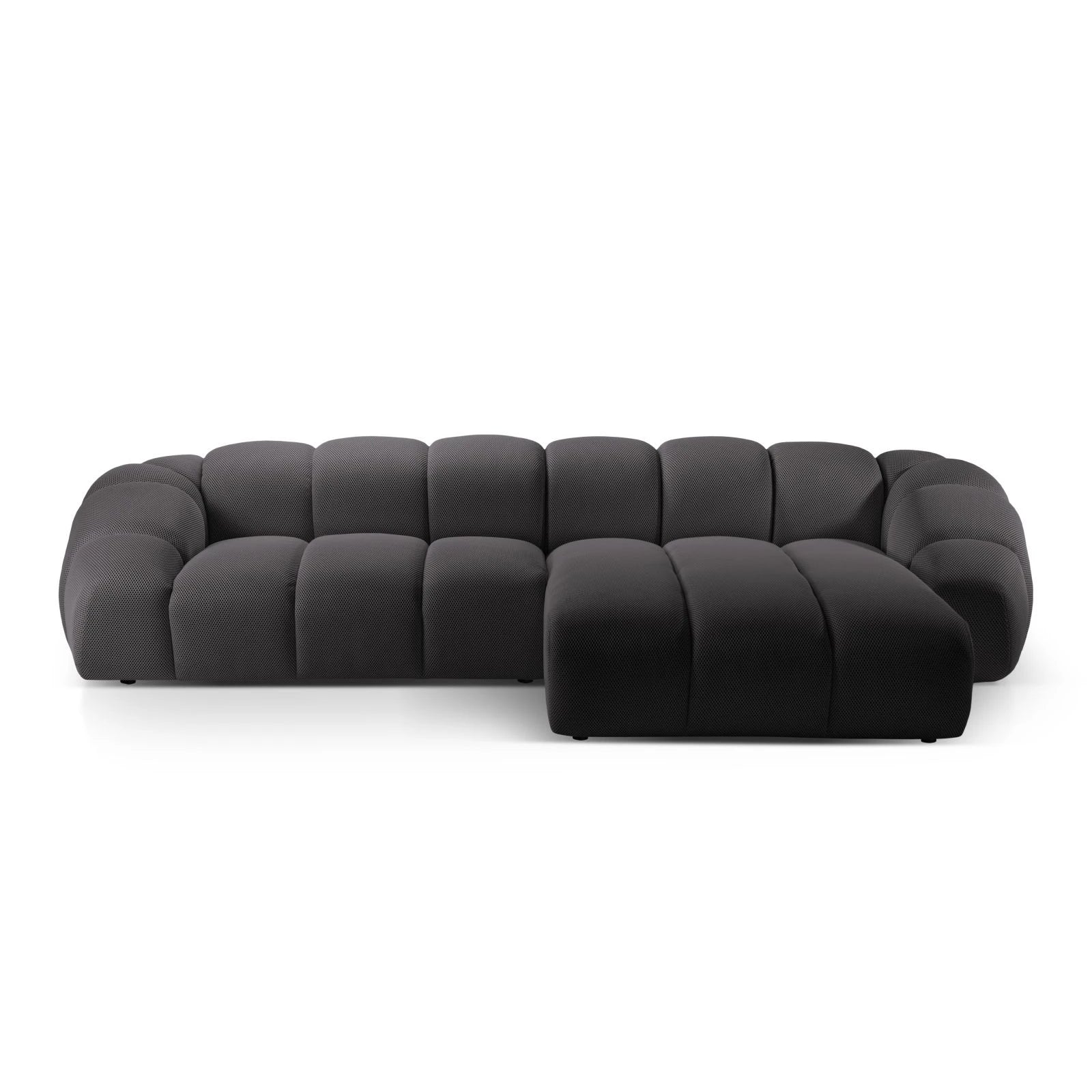Diana 4-Sitzer Ecksofa Rechts, mit Bezug aus 3D-Stoff, Samt oder Strukturstoff, 334x182 cm - Image 19