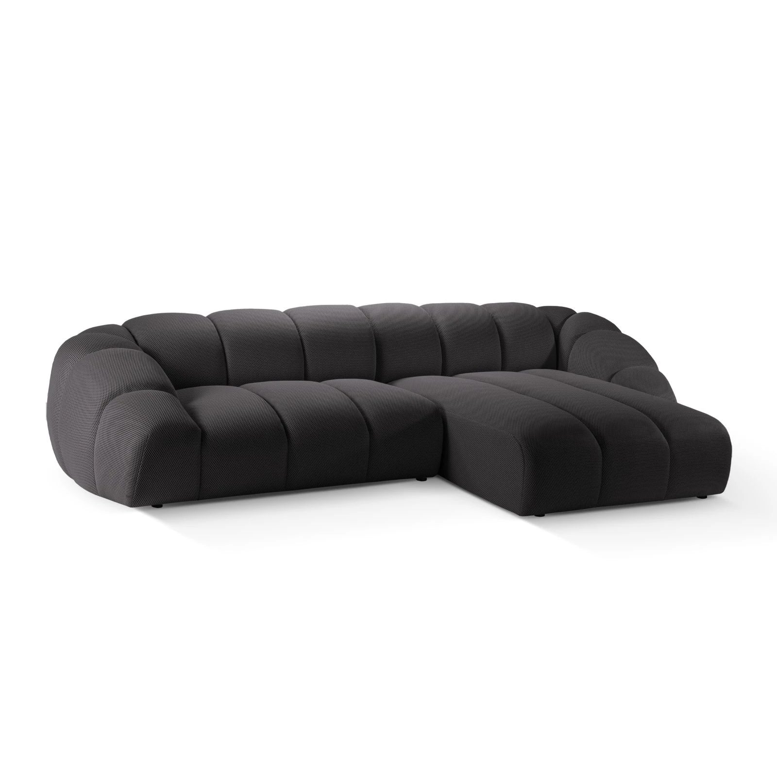 Diana 4-Sitzer Ecksofa Rechts, mit Bezug aus 3D-Stoff, Samt oder Strukturstoff, 334x182 cm - Image 22