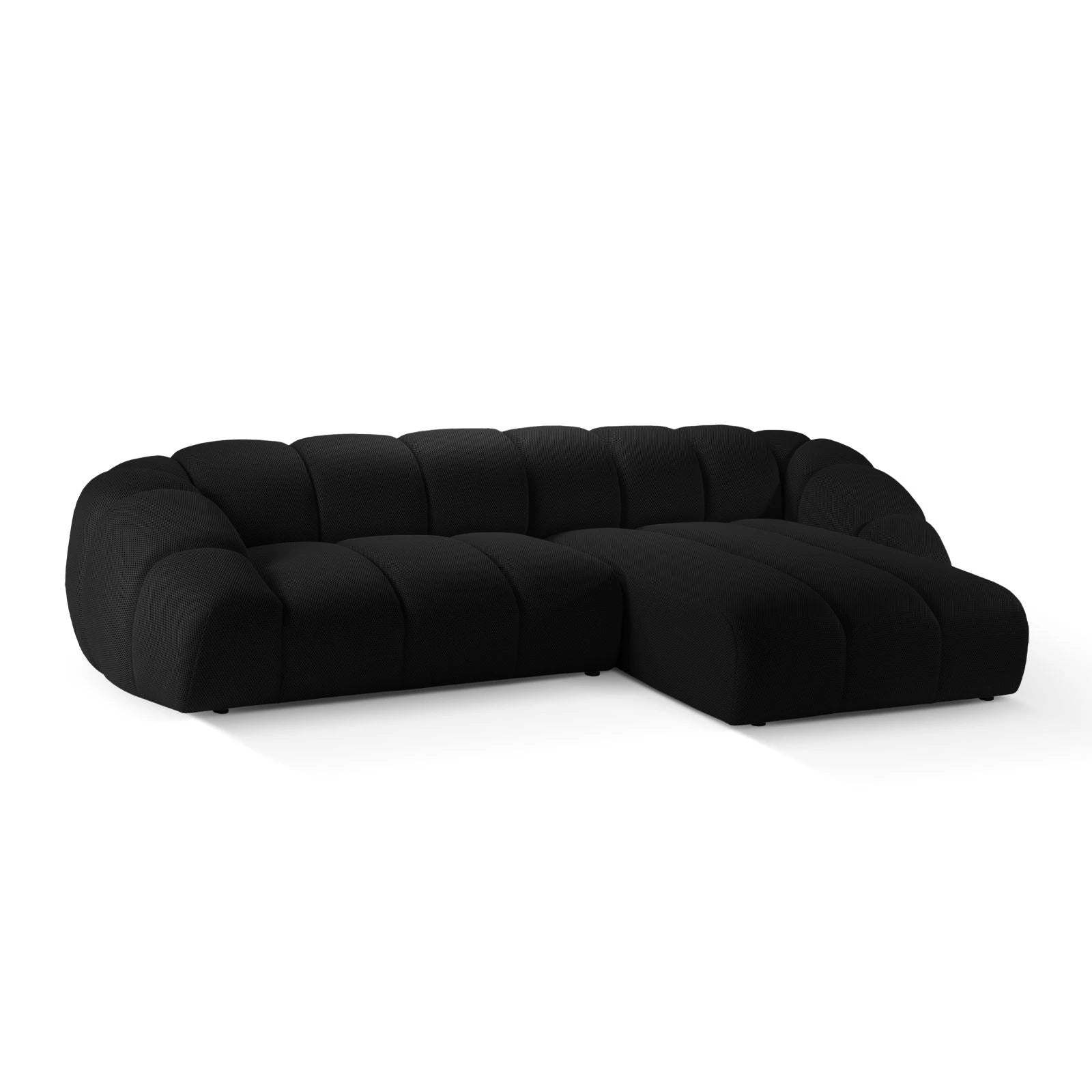 Diana 4-Sitzer Ecksofa Rechts, mit Bezug aus 3D-Stoff, Samt oder Strukturstoff, 334x182 cm - Image 28