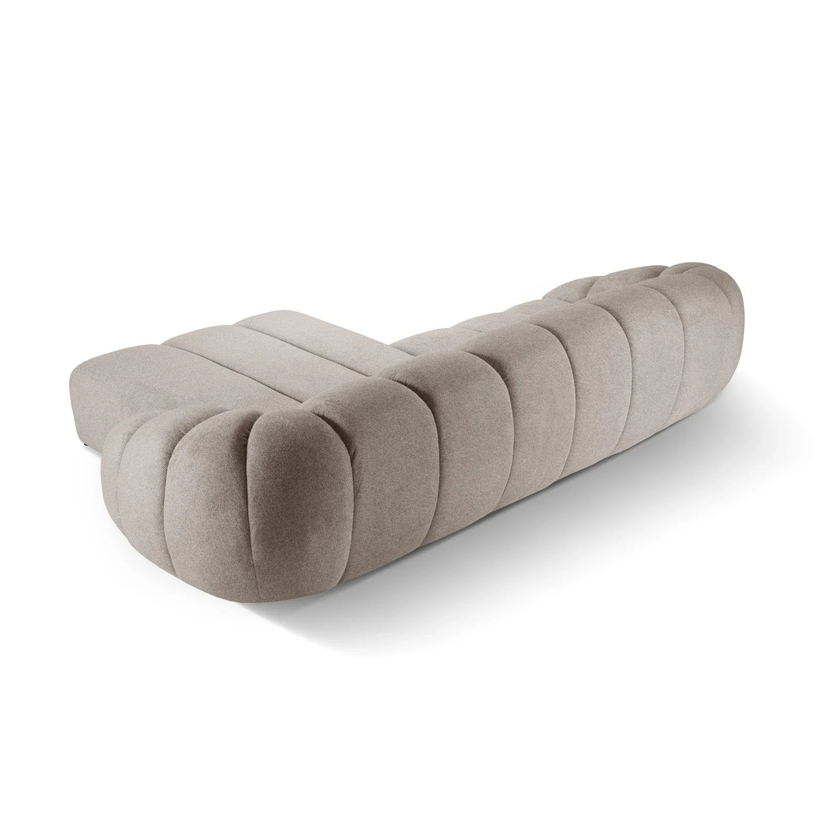 Diana 4-Sitzer Ecksofa Rechts, mit Bezug aus 3D-Stoff, Samt oder Strukturstoff, 334x182 cm - Image 35