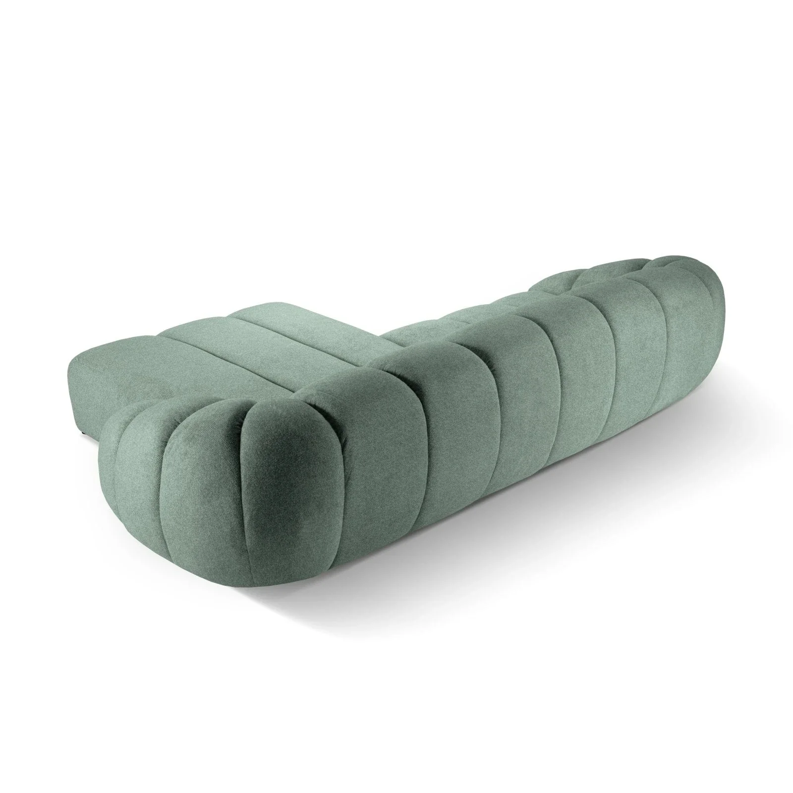 Diana 4-Sitzer Ecksofa Rechts, mit Bezug aus 3D-Stoff, Samt oder Strukturstoff, 334x182 cm - Image 53
