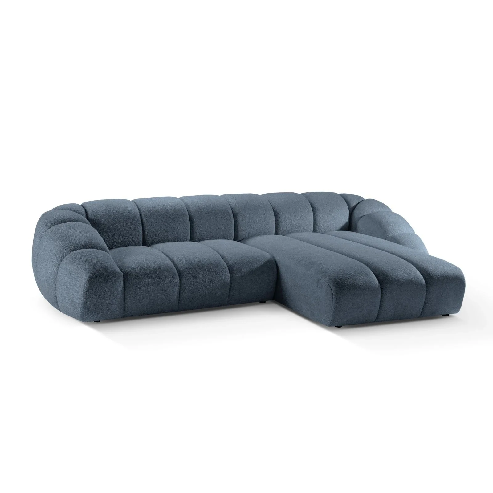 Diana 4-Sitzer Ecksofa Rechts, mit Bezug aus 3D-Stoff, Samt oder Strukturstoff, 334x182 cm - Image 58