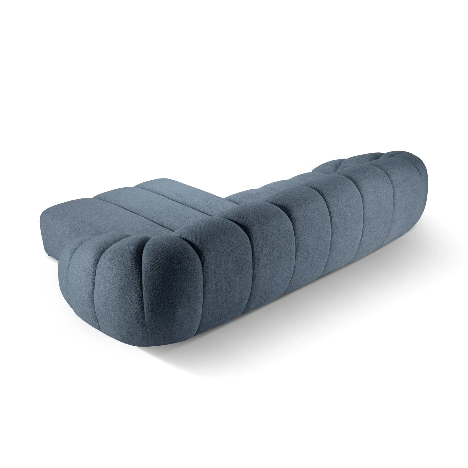 Diana 4-Sitzer Ecksofa Rechts, mit Bezug aus 3D-Stoff, Samt oder Strukturstoff, 334x182 cm - Image 59