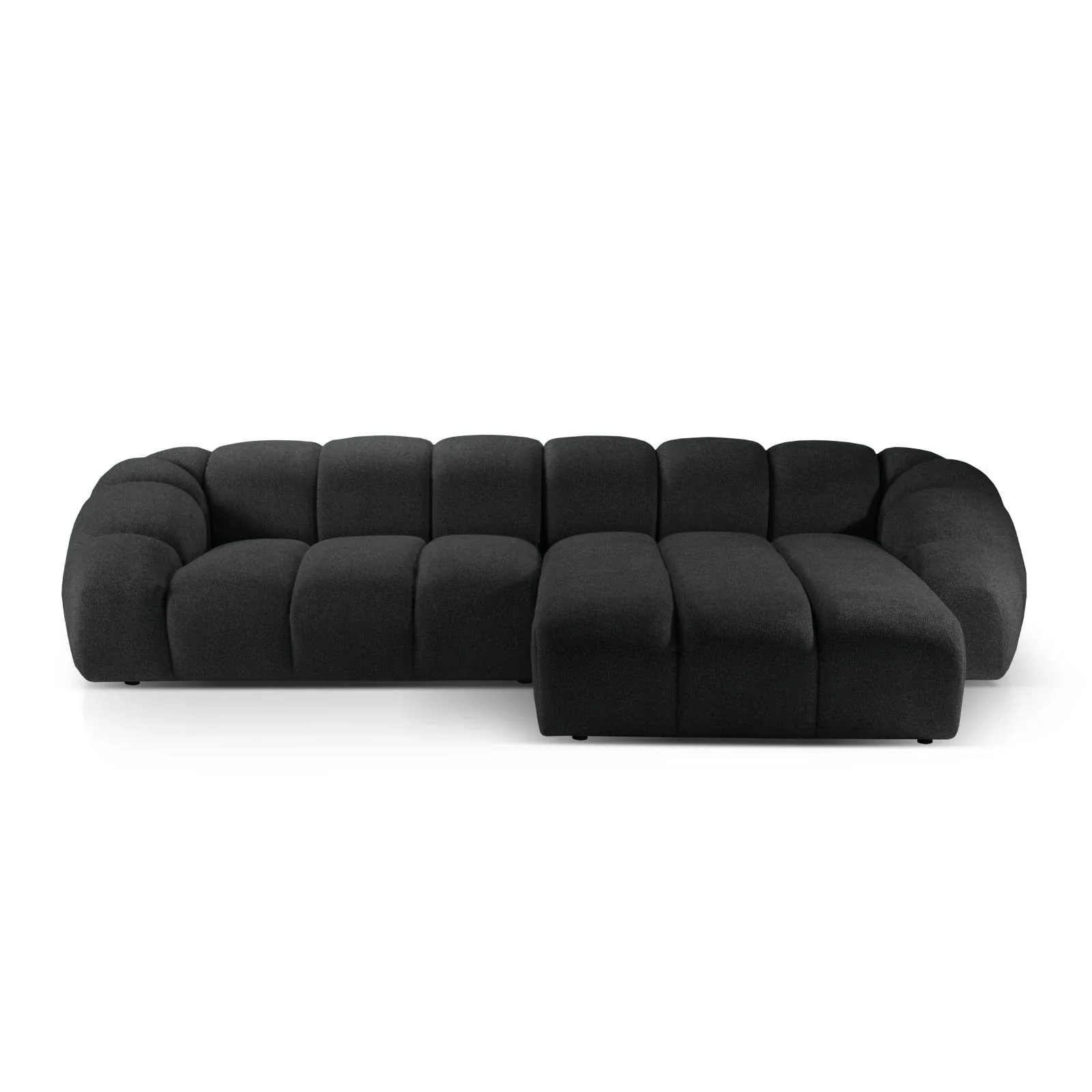Diana 4-Sitzer Ecksofa Rechts, mit Bezug aus 3D-Stoff, Samt oder Strukturstoff, 334x182 cm - Image 61
