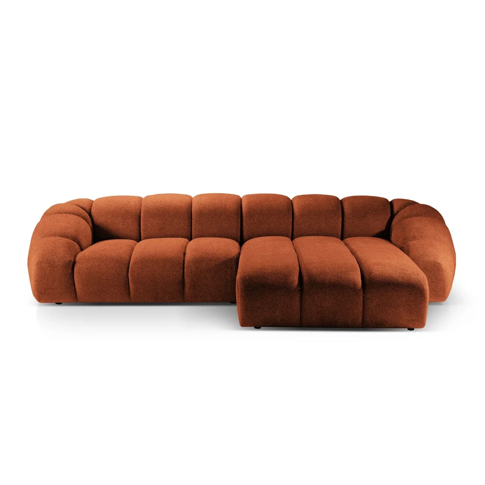 Diana 4-Sitzer Ecksofa Rechts, mit Bezug aus 3D-Stoff, Samt oder Strukturstoff, 334x182 cm - Image 67