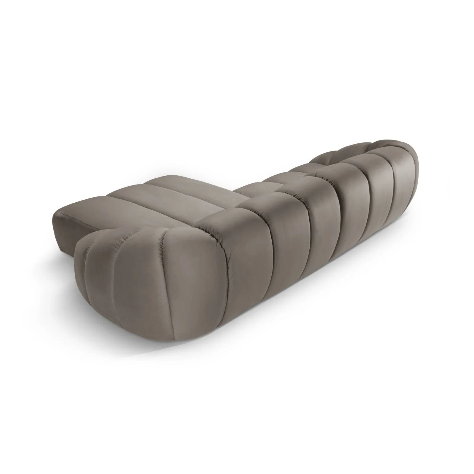 Diana 4-Sitzer Ecksofa Rechts, mit Bezug aus 3D-Stoff, Samt oder Strukturstoff, 334x182 cm - Image 81